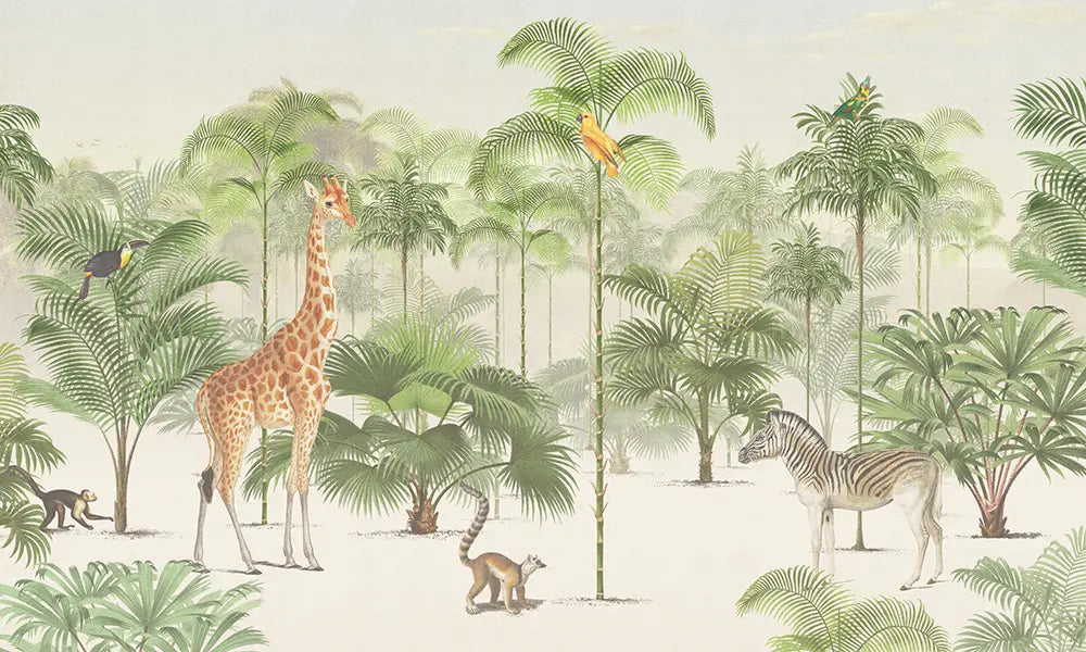 Where Gentle Giants Wander Through Whispering Palms