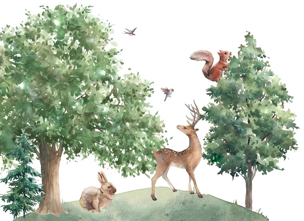 Where Whispers of Leaves and Woodland Friends Meet