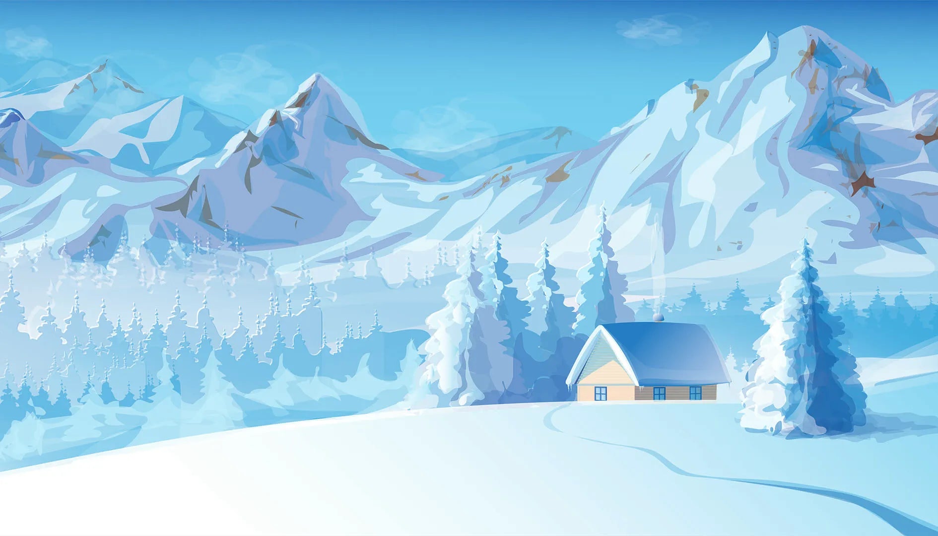 A Quiet Cabin in a Winter Wonderland