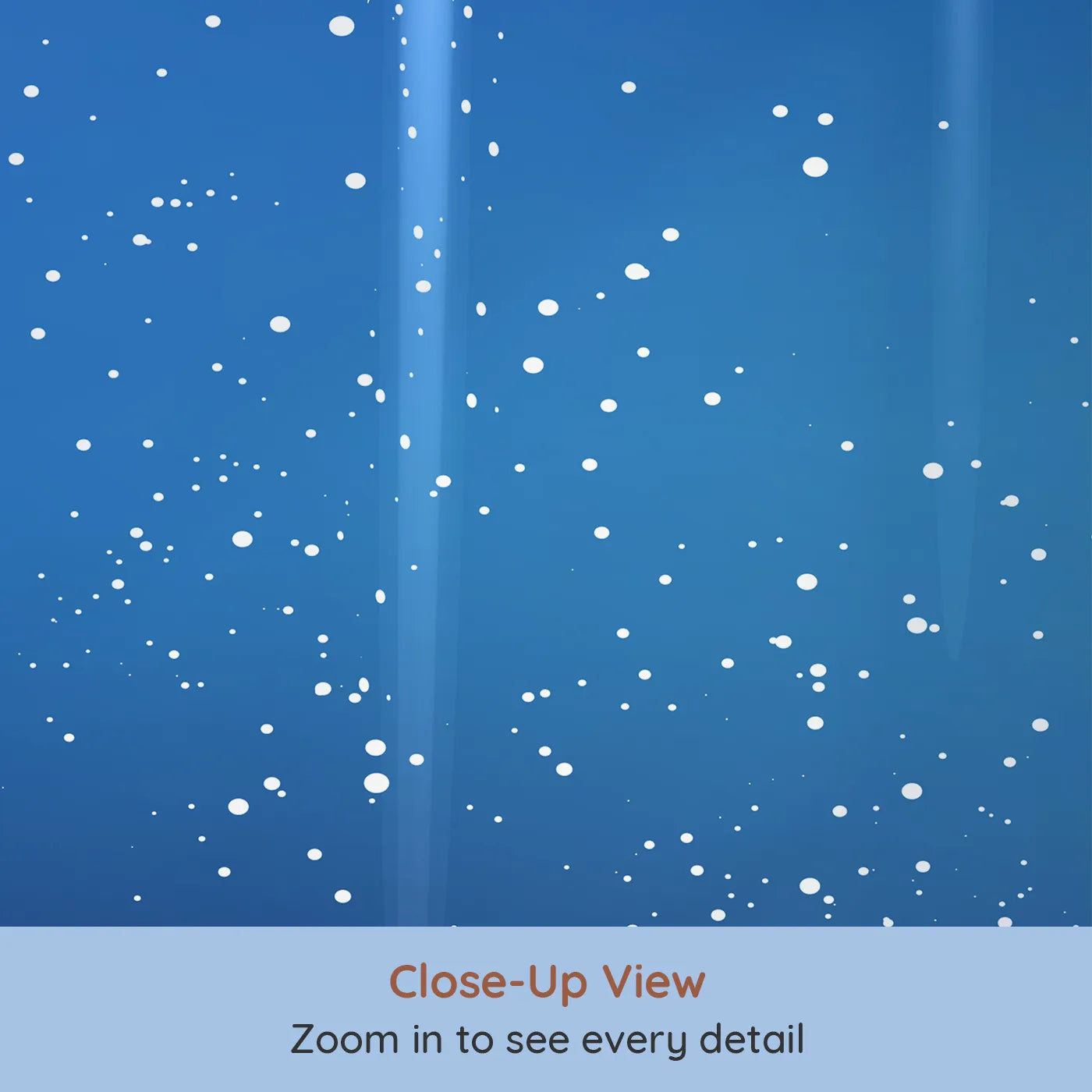 Close-up view of Whimsy Tots' Midnight Fireworks Celebration Wall Mural (Turn Their Room into a Magical Fireworks Show).Gender-Neutral