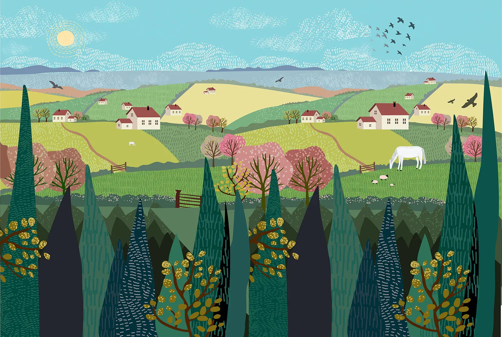 A Storybook View of a Perfect Spring Day