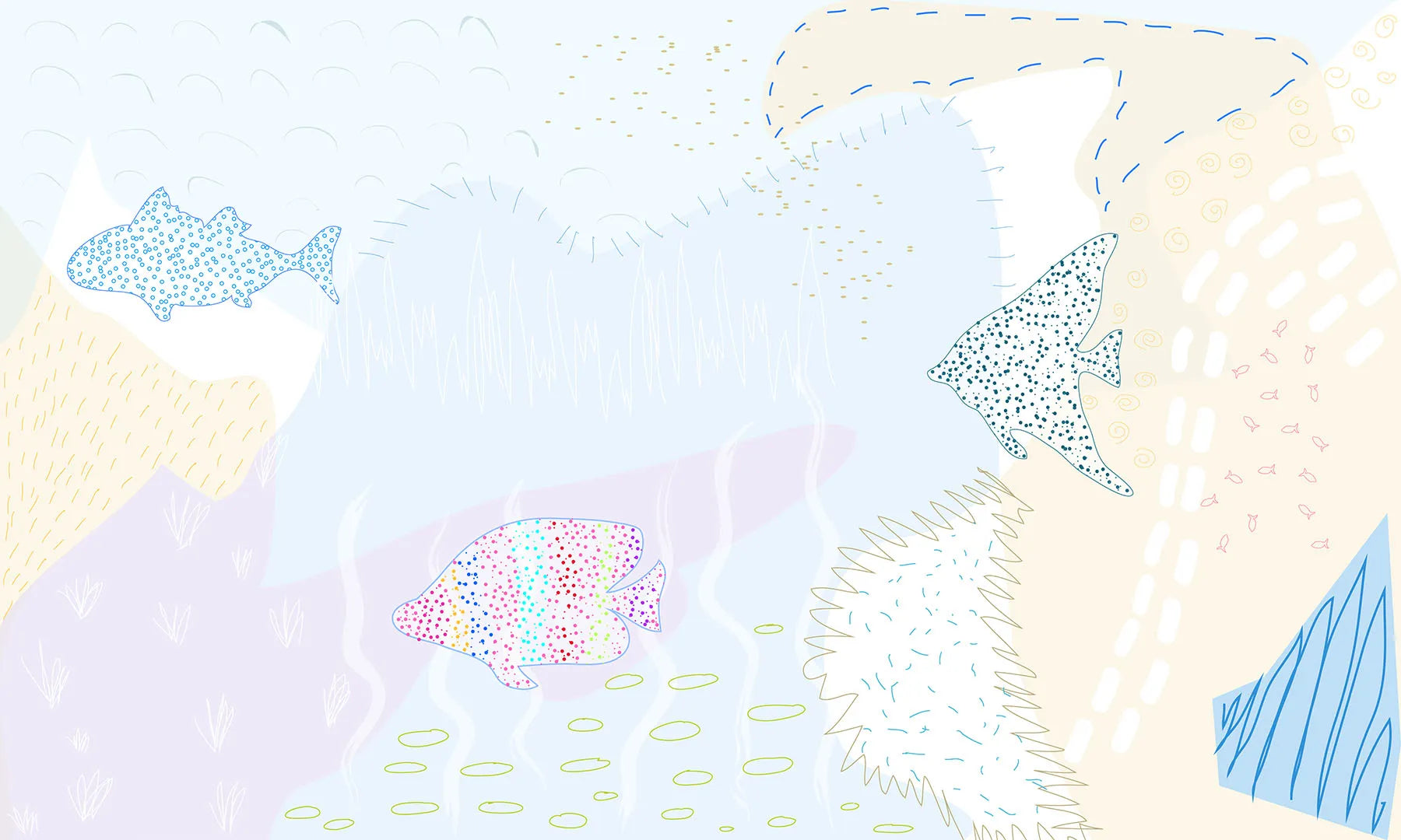 Where Playful Fish Swim in a Dreamy Sea