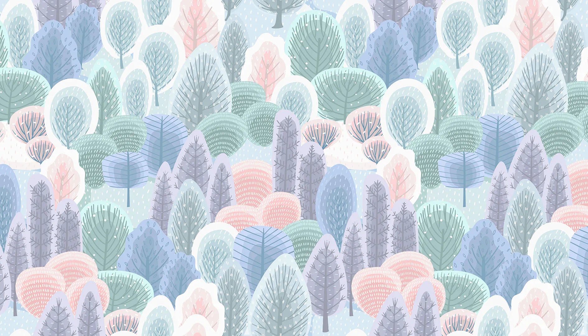 A Magical Forest Where a Gentle Hush Falls