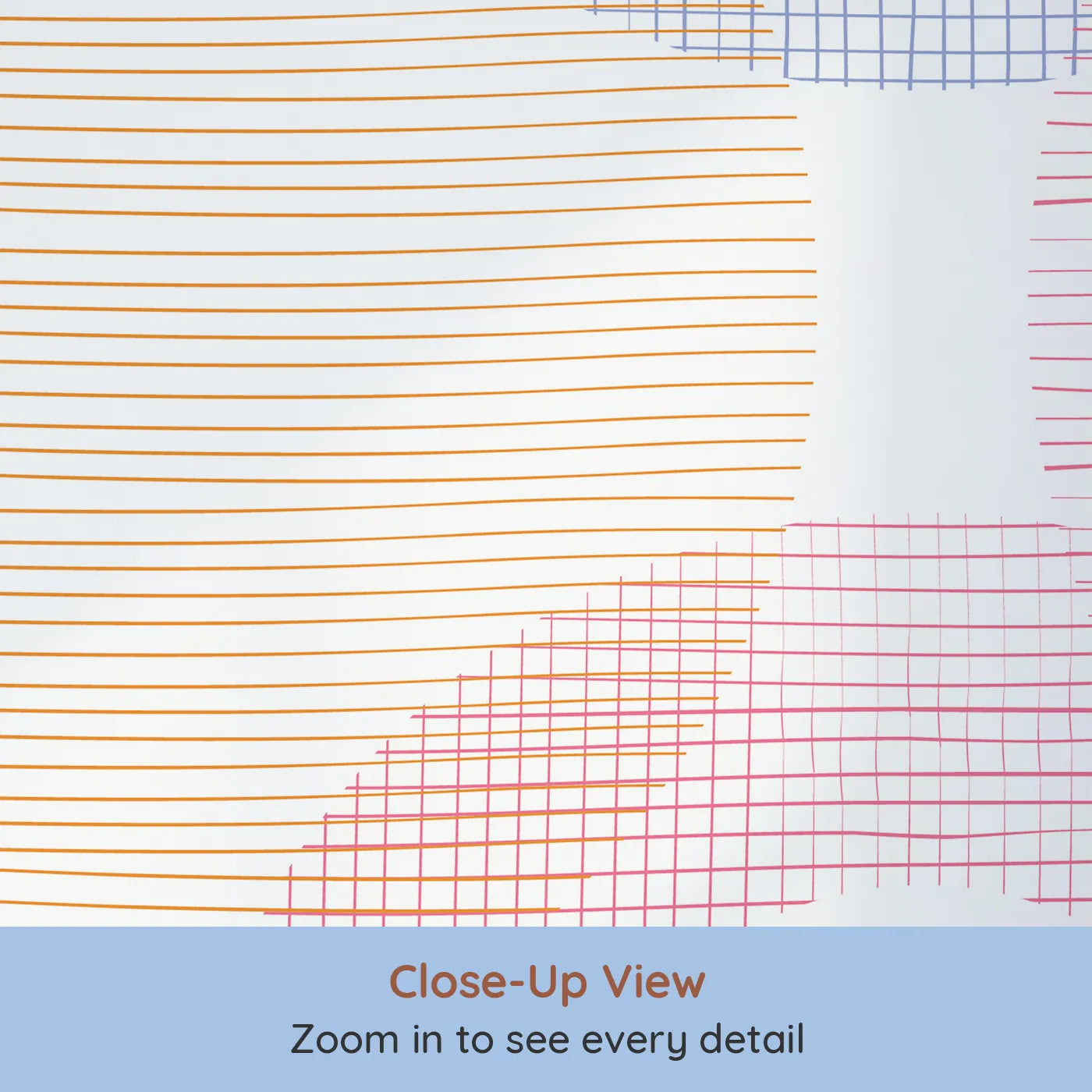 Close-up view of Whimsy Tots' Rainbow Scribble Circles Wall Mural (Turn Their Room into a Playground of Color and Texture).Gender-Neutral