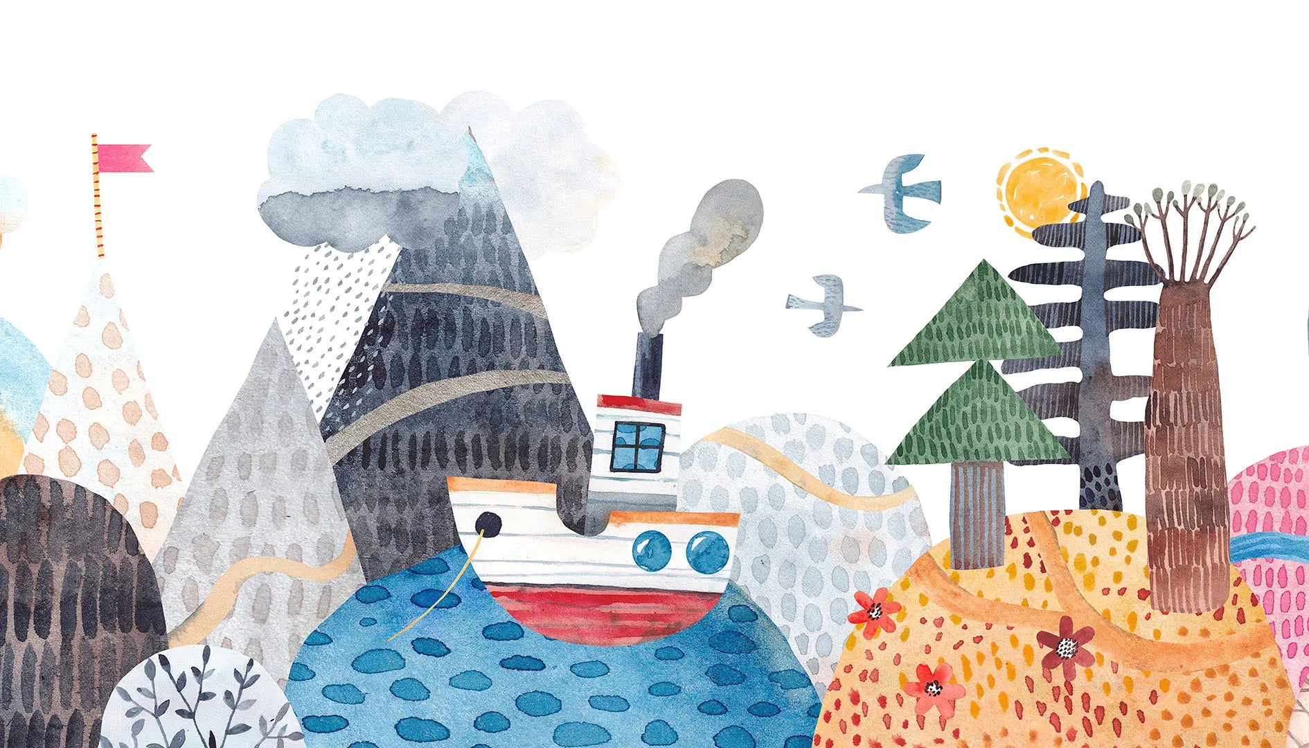A Storybook Journey Across a Painted Sea