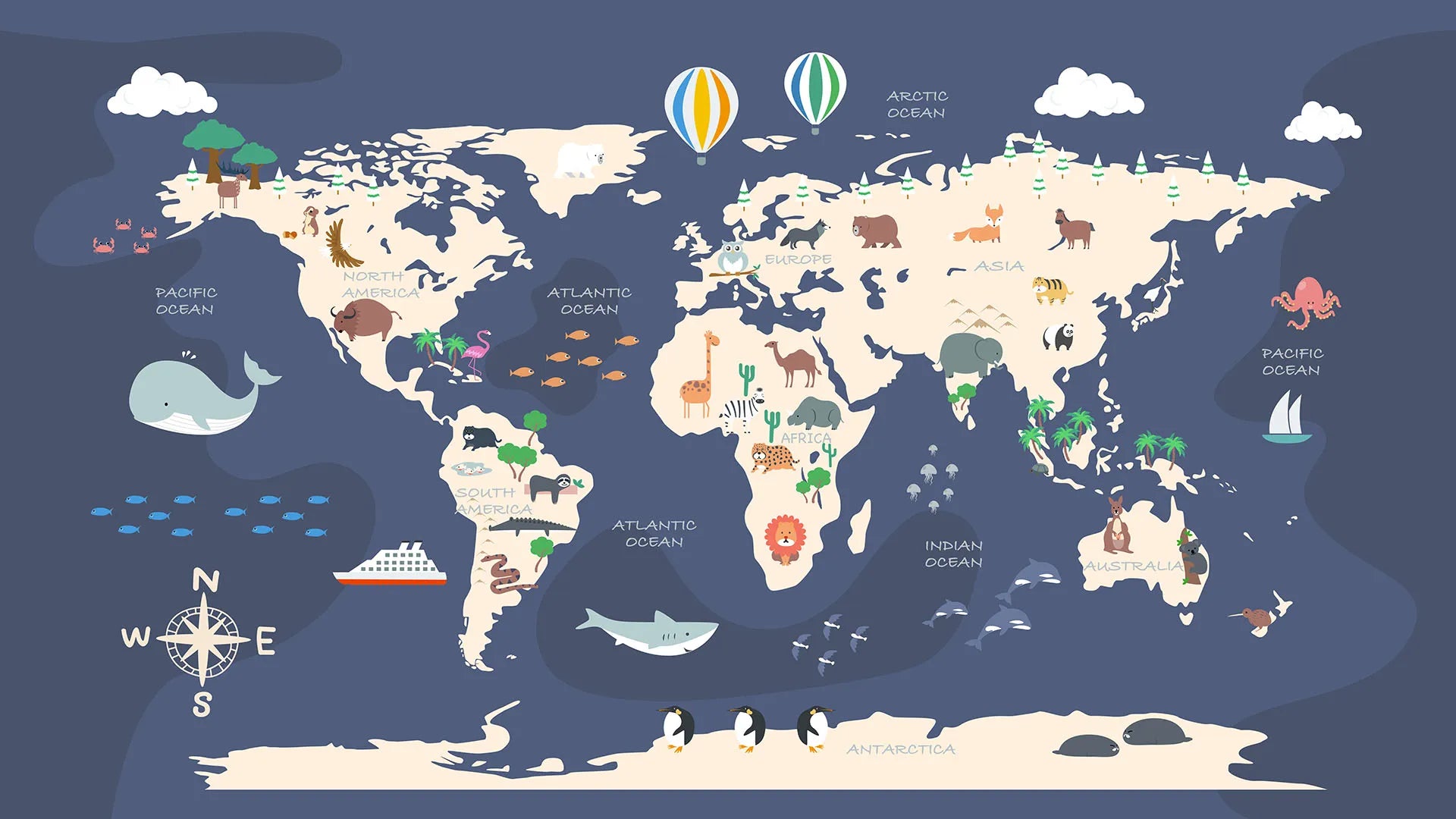 A Playful Planet of Paws, Fins, and Feathers