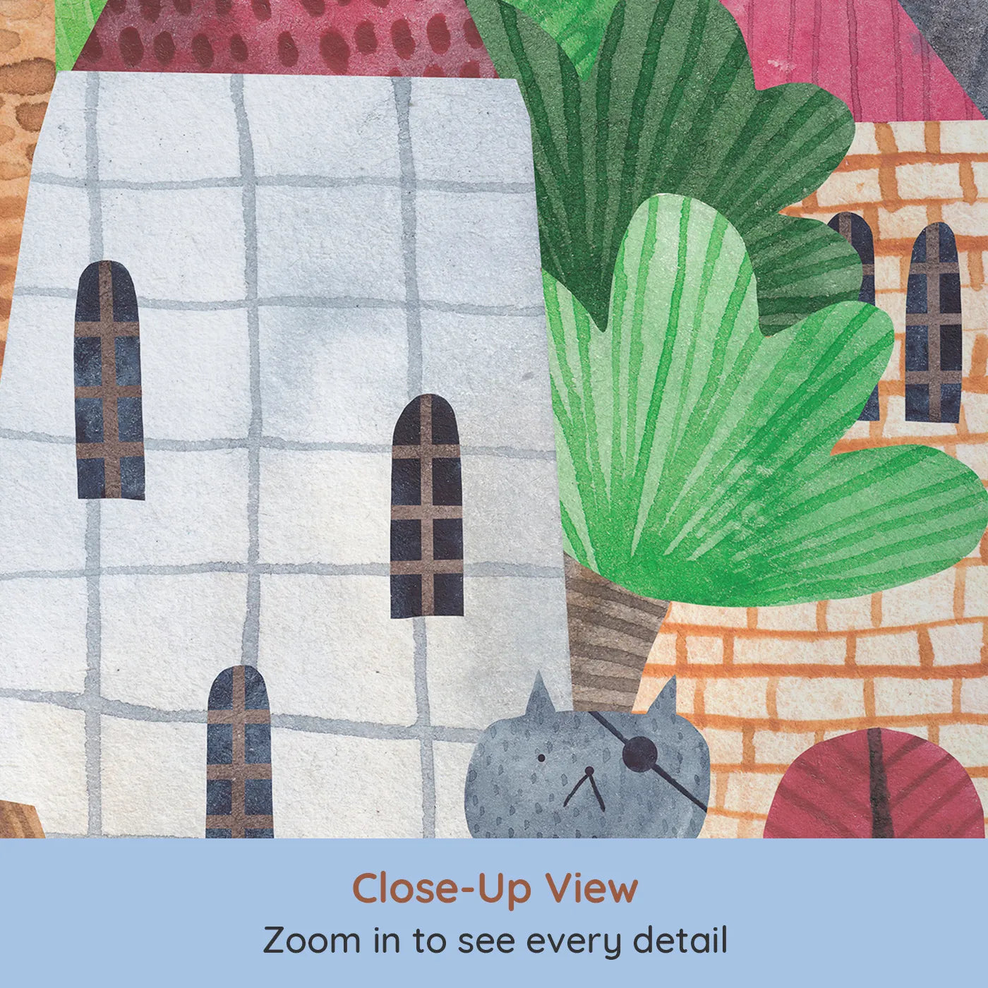 Close-up view of Whimsy Tots' Treasure Island Adventure Wall Mural (Turn Their Room into a Swashbuckling Quest for Gold).Best for Boys