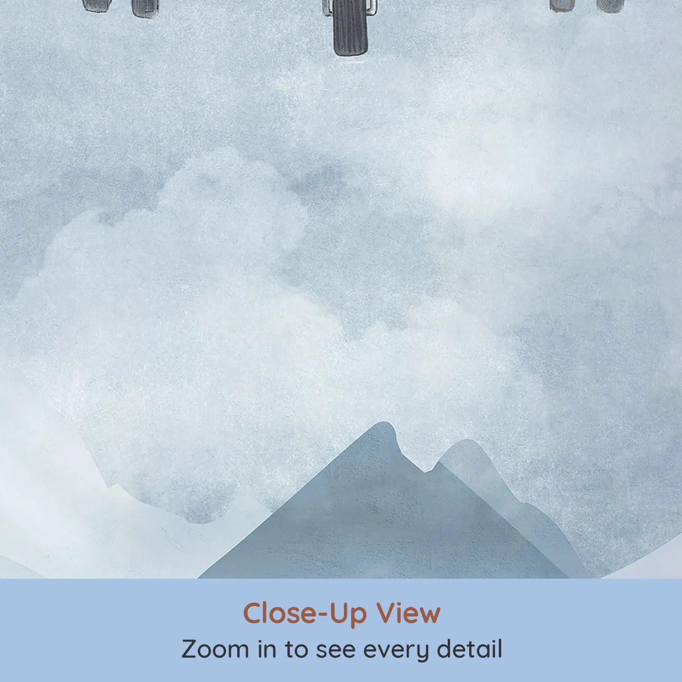 Close-up view of Whimsy Tots' Vintage Propeller Planes Wall Mural (Turn Their Room into a Classic Air Show).Gender-Neutral