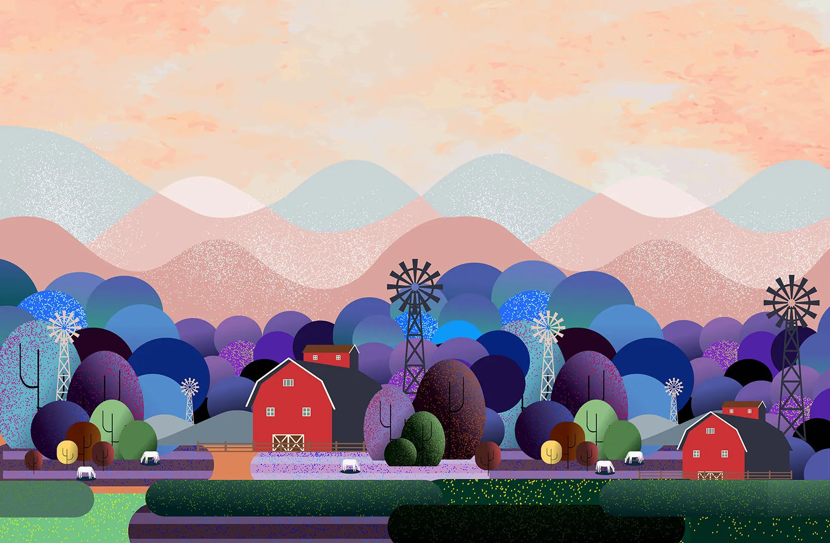 Where the Farm Says Goodnight to the Day