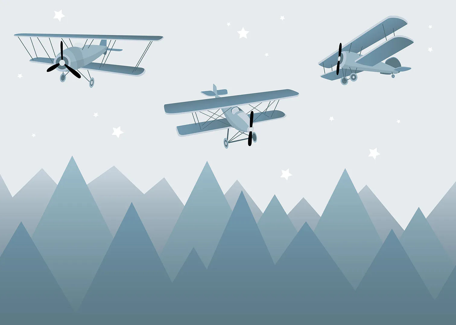 A Gentle Flight Through a Starry, Mountain Night