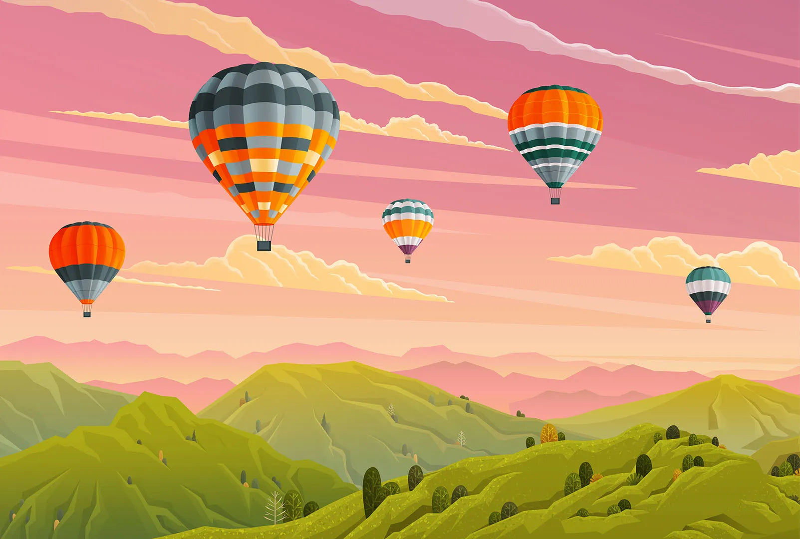 A Peaceful Journey into a Painted Sky