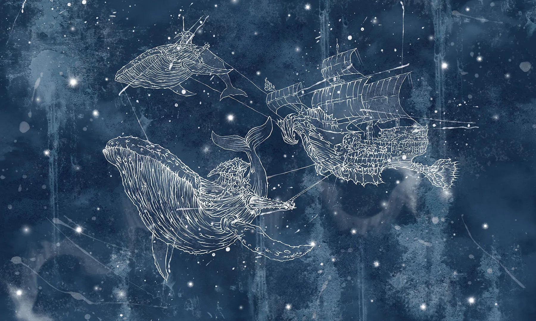 A Magical Journey Where Whales and Ships Fly
