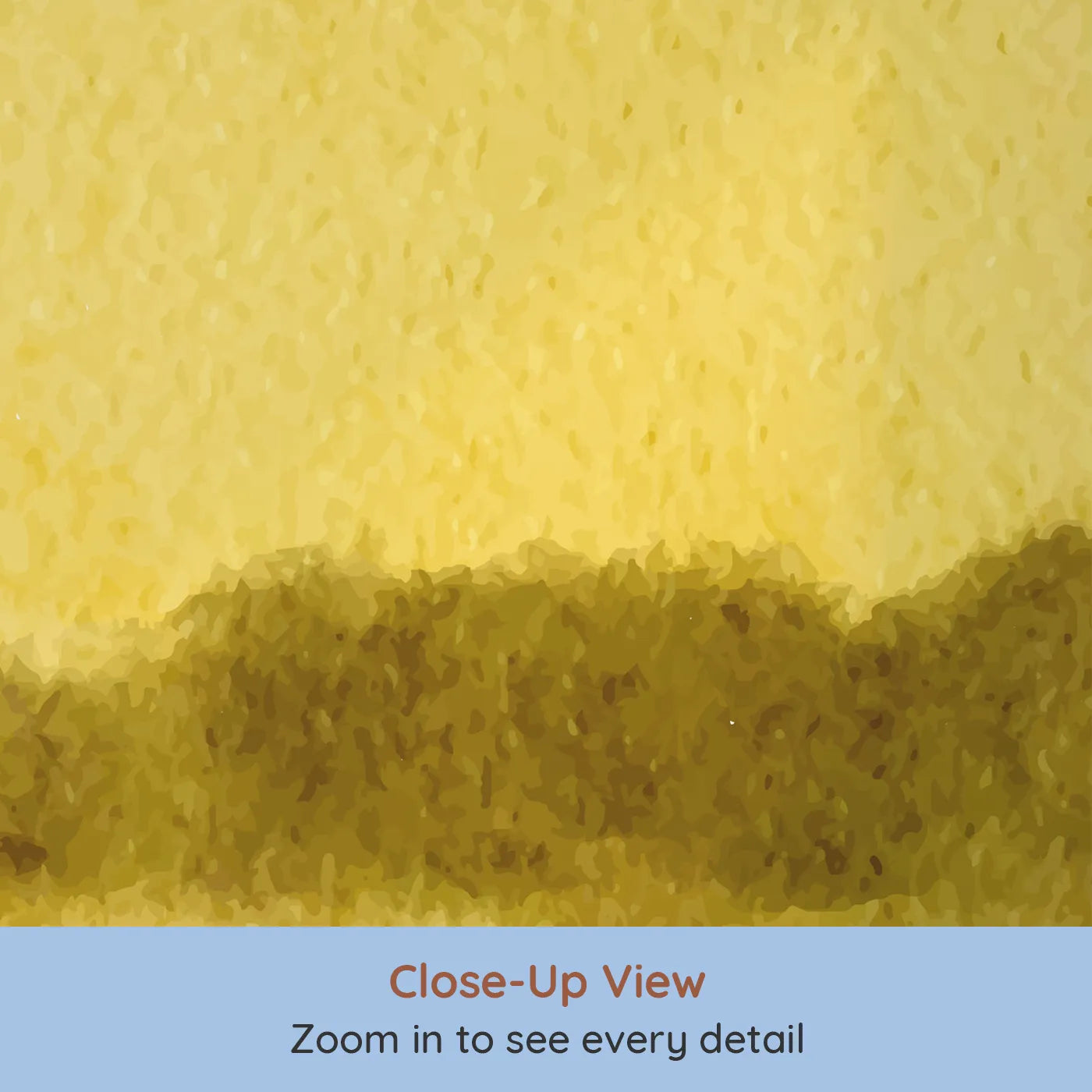 Close-up view of Whimsy Tots' Golden Meadow Path Wall Mural (Turn Their Room into a Walk Through a Field of Gold).Gender-Neutral