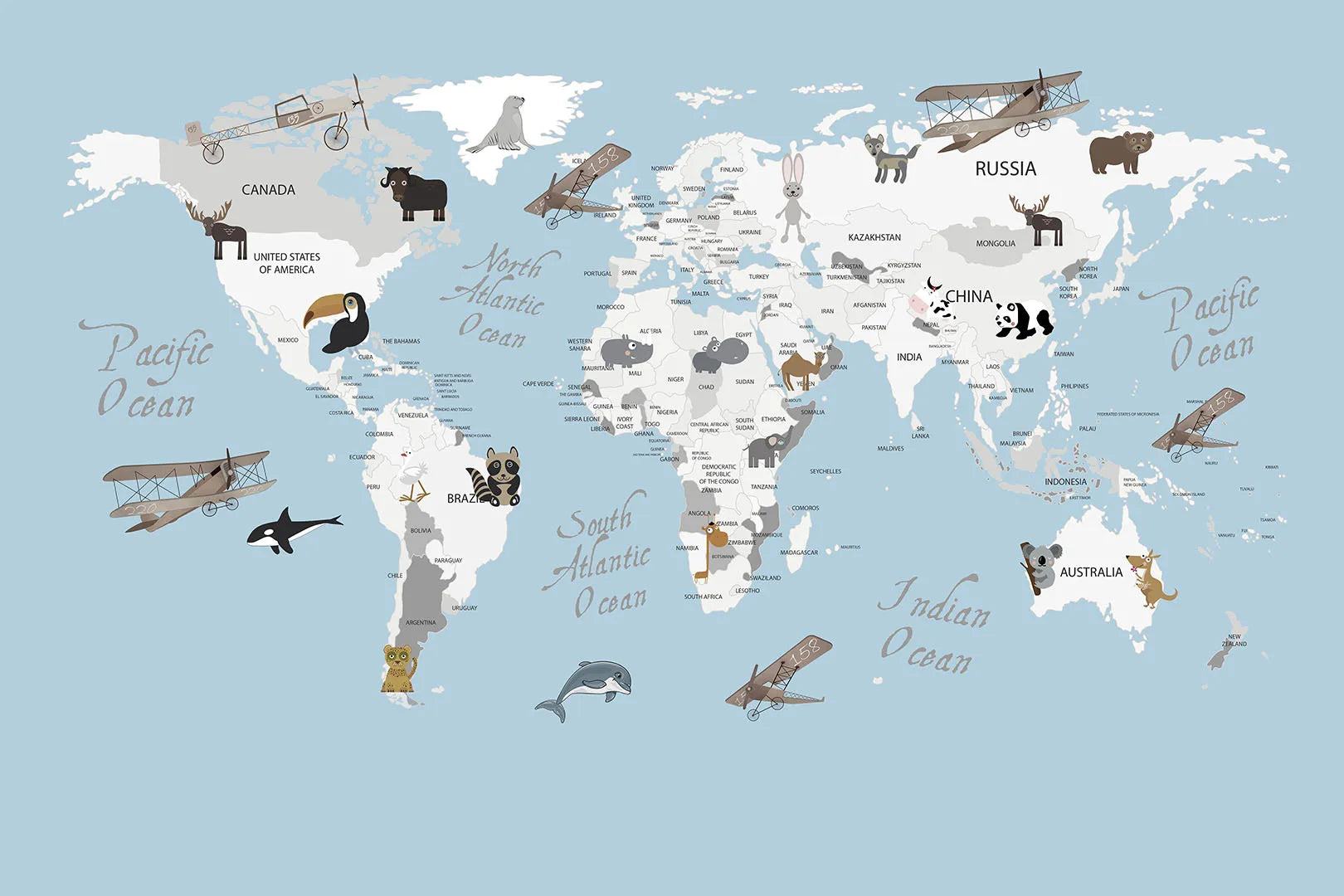 Where Bears and Foxes Fly Biplanes Across the Continents