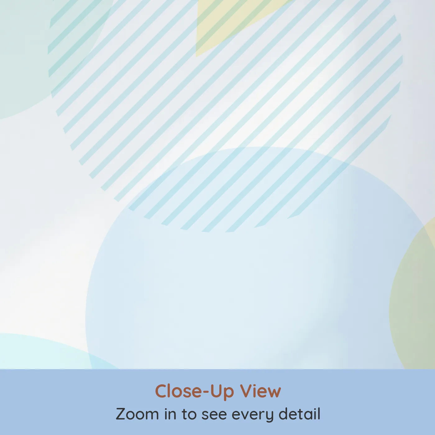 Close-up view of Whimsy Tots' Pastel Geometric Play Wall Mural (Turn Their Room into a Playground of Soft Shapes and Colors).Gender-Neutral