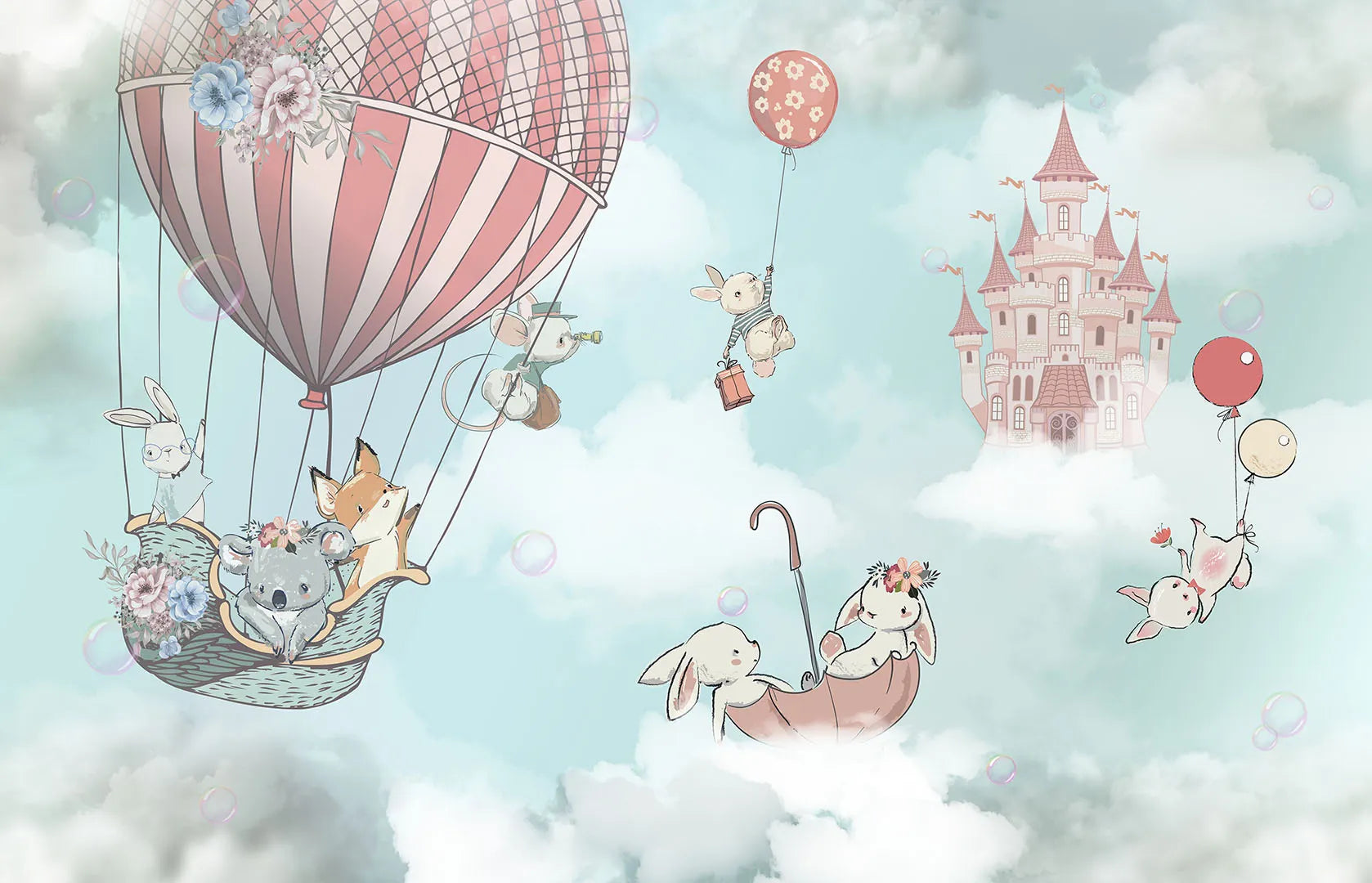 A Whimsical Journey to a Castle in the Sky