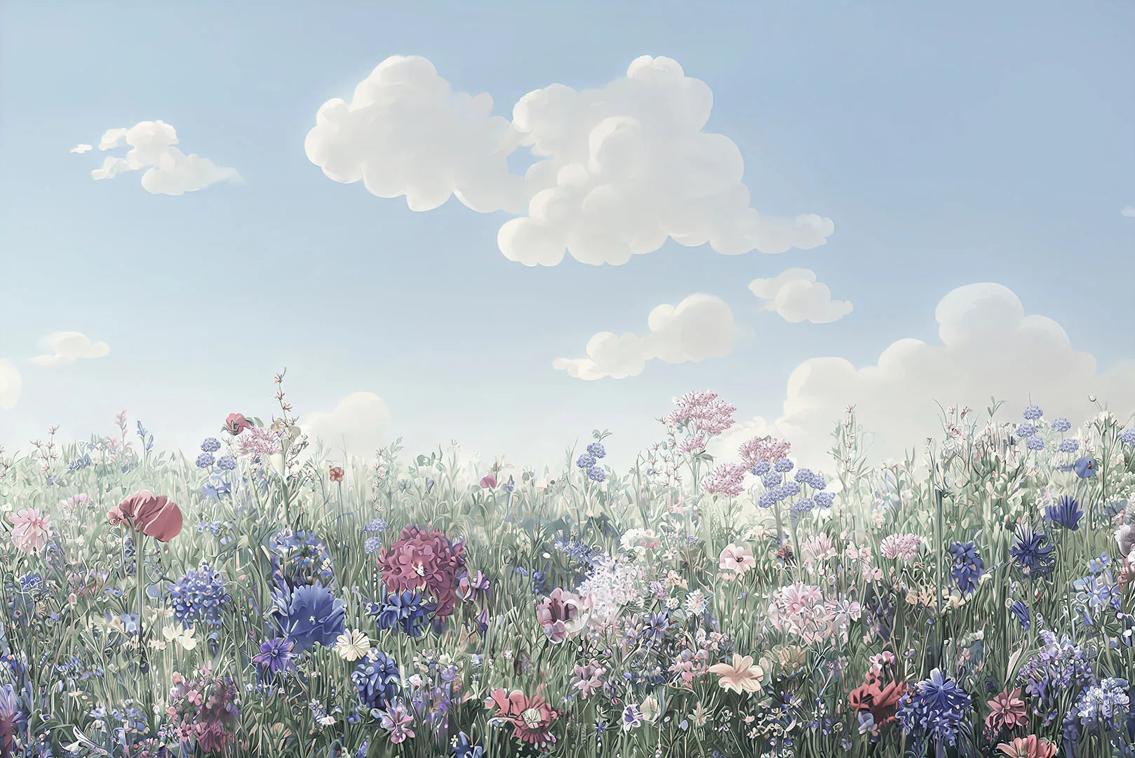 A Place Where a Gentle Breeze Blows Through a Painted Field