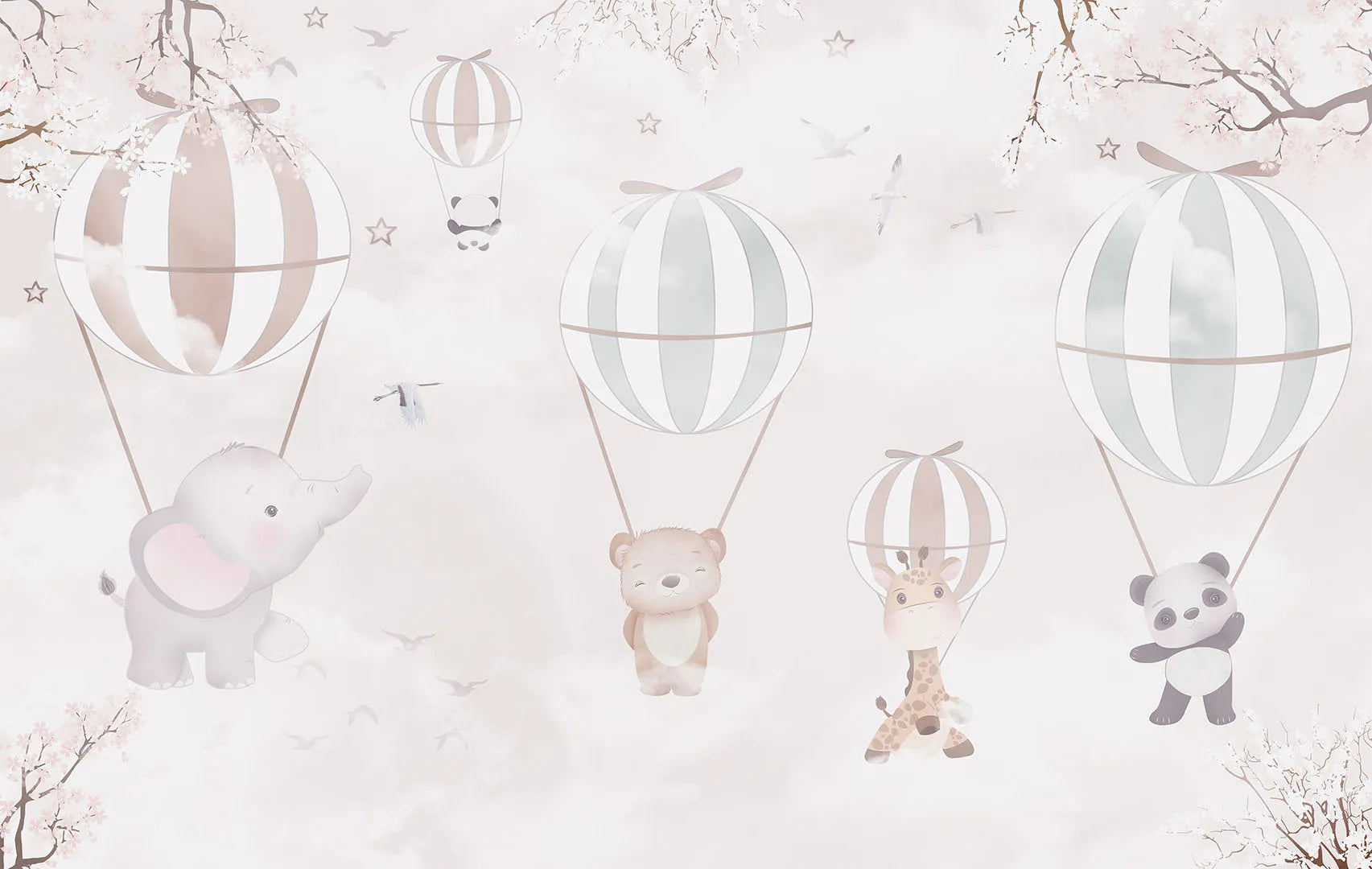 A Dreamy, High-Flying Adventure in a Soft, Pastel Sky