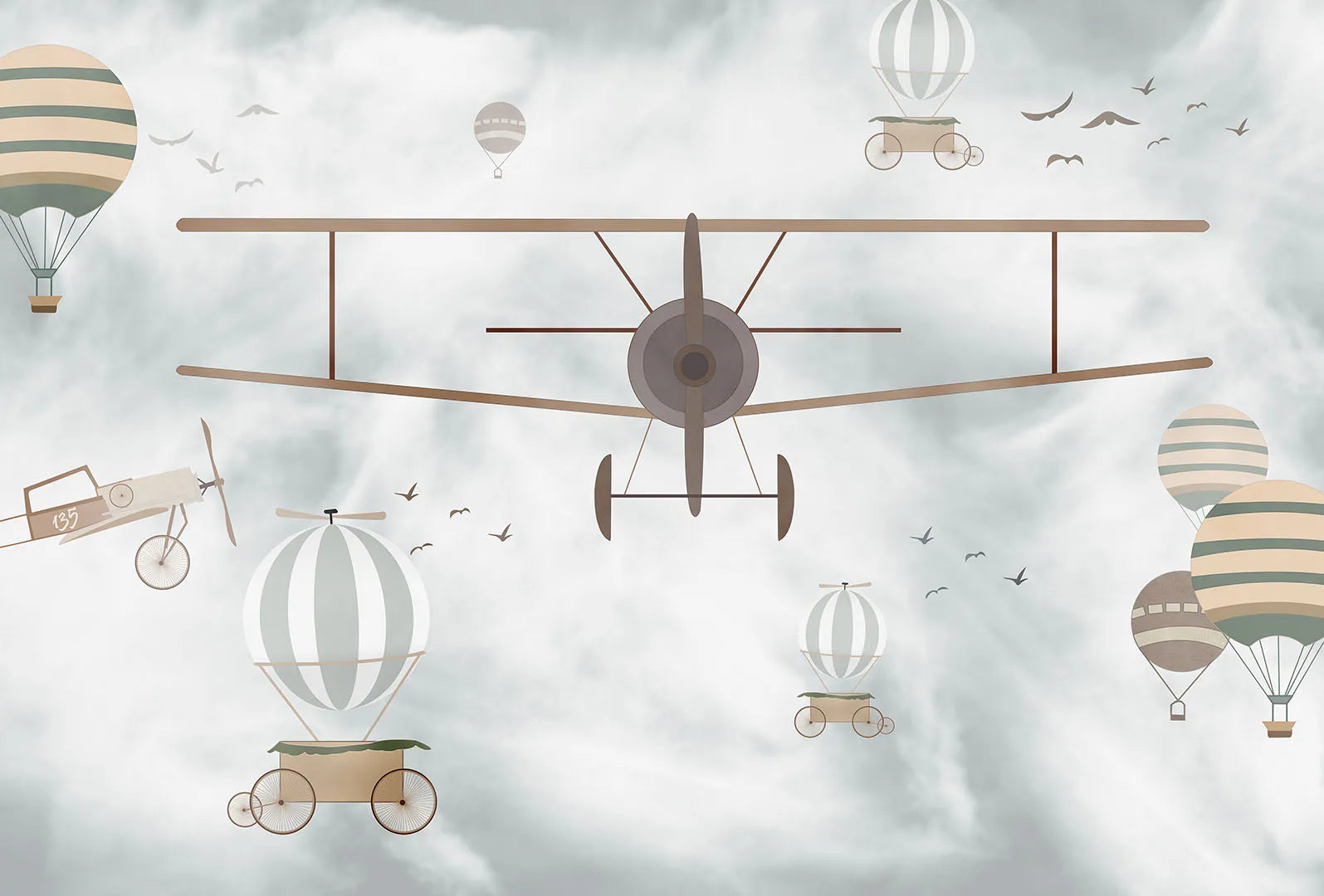 An Old-World Adventure Through a Cloudy Sky