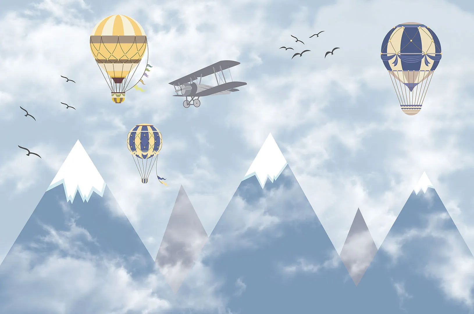 A High-Flying Adventure in a Beautiful, Cloudy Sky