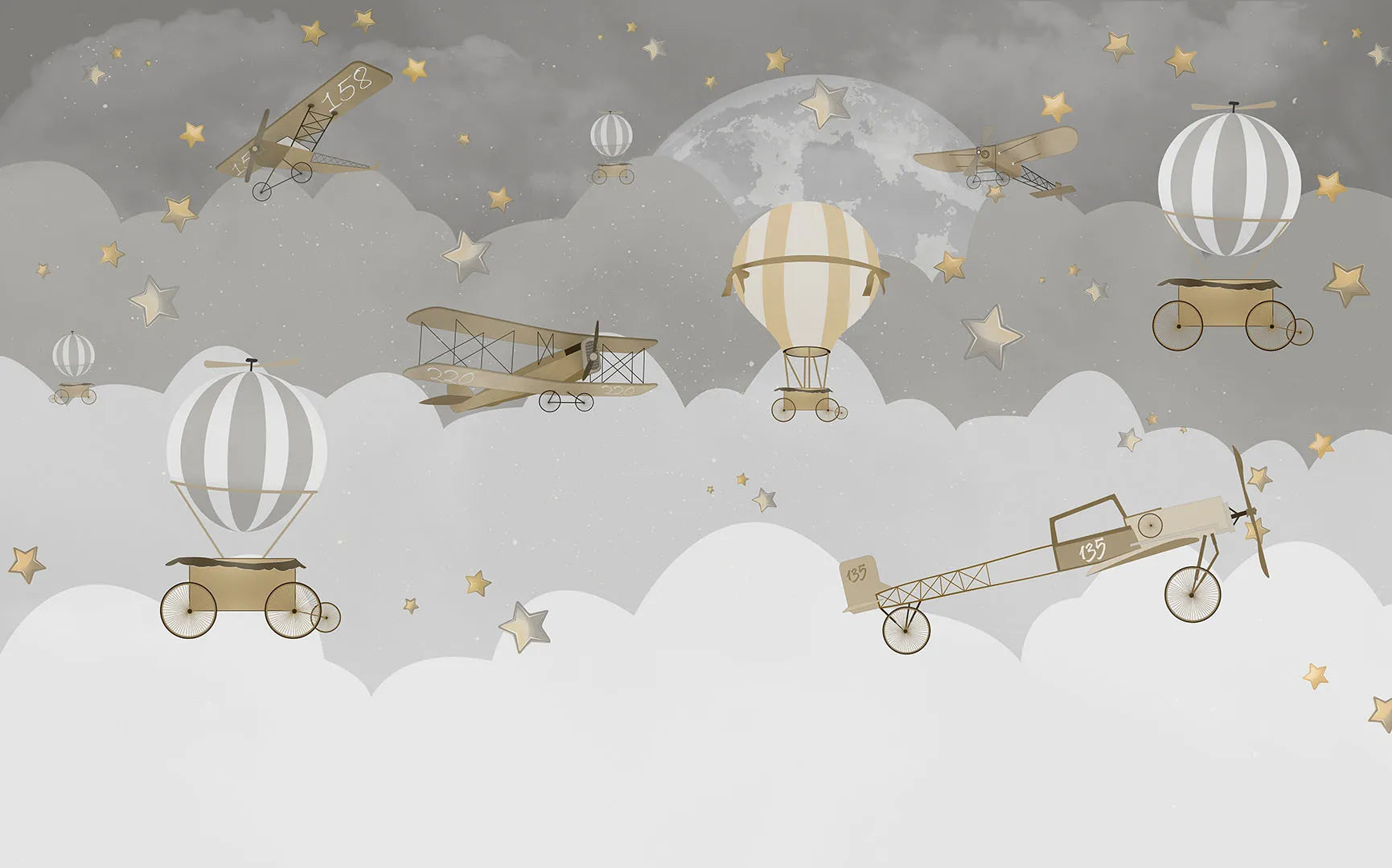 A Dreamy, Monochrome Journey Under a Full Moon