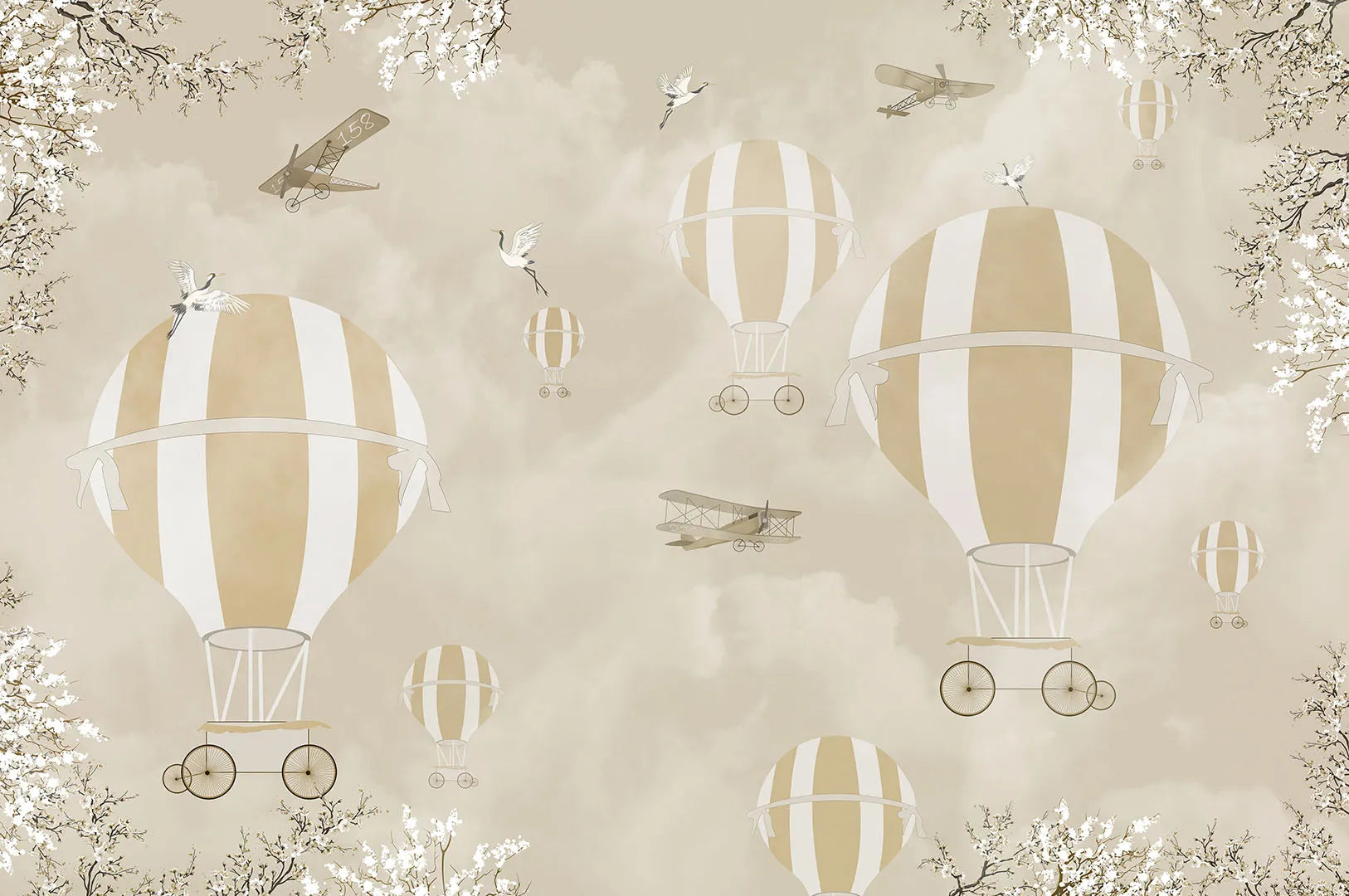 A Nostalgic Journey Through a Blossoming Sky