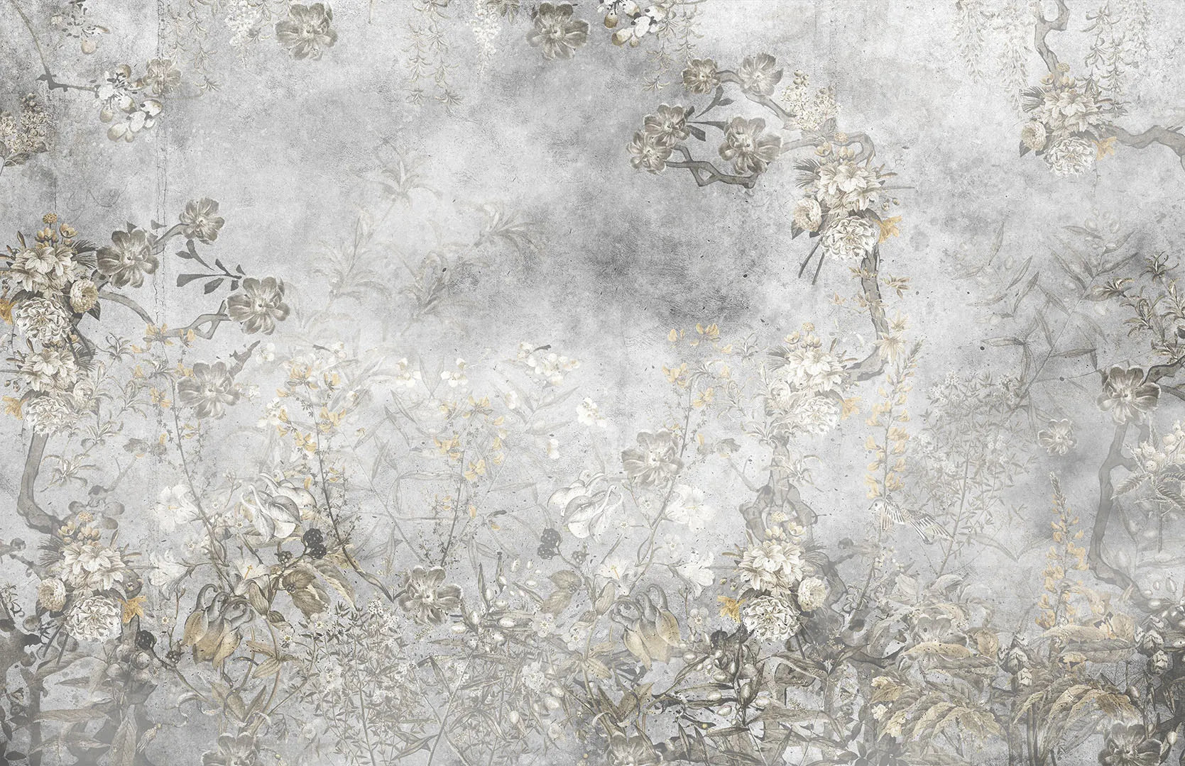 A Delicate and Dreamy Hand-Painted Garden