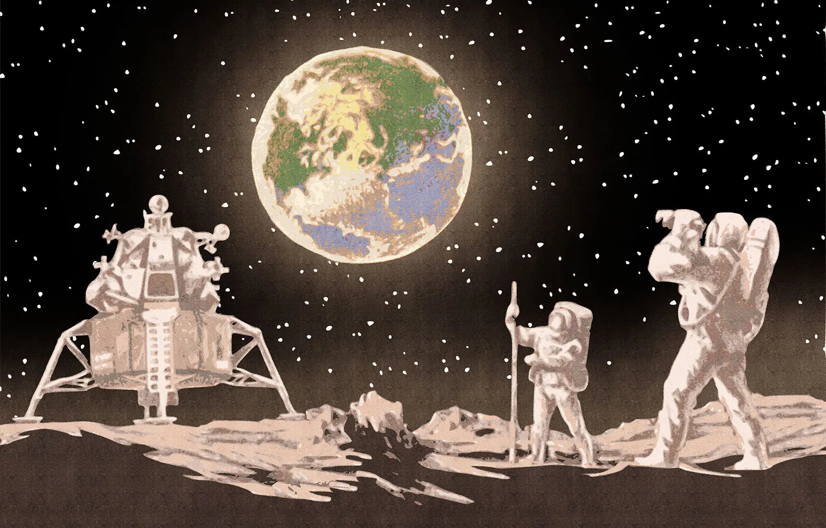 A Vintage-Style Celebration of a Giant Leap for Mankind