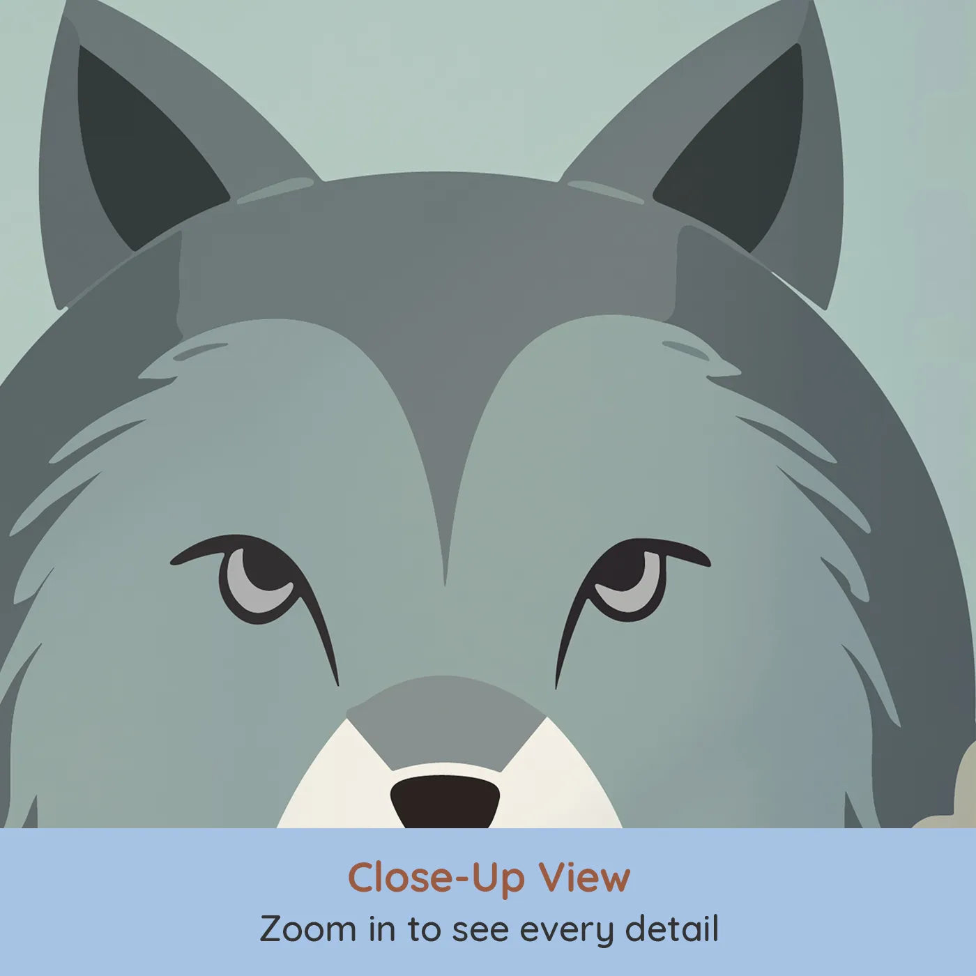 Close-up view of Whimsy Tots' Woodland Friends Gathering Wall Mural (Turn Their Room into the Sweetest Forest Friendship Circle).Gender-Neutral