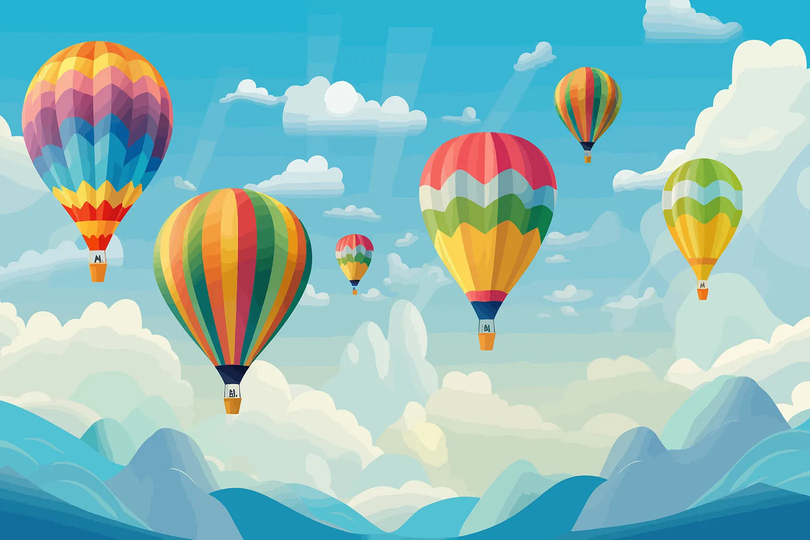 A Cheerful, Uplifting Journey Above the Clouds