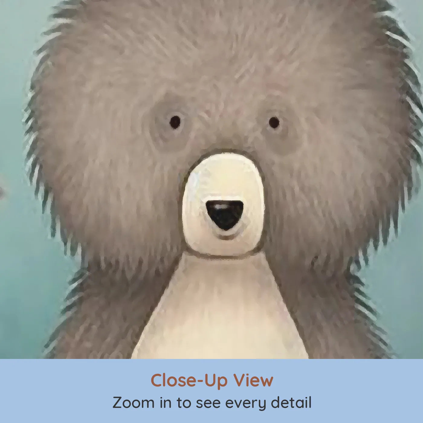 Close-up view of Whimsy Tots' Woodland Friends on a Branch Wall Mural (Turn Their Room into the Sweetest Treetop Gathering).Gender-Neutral