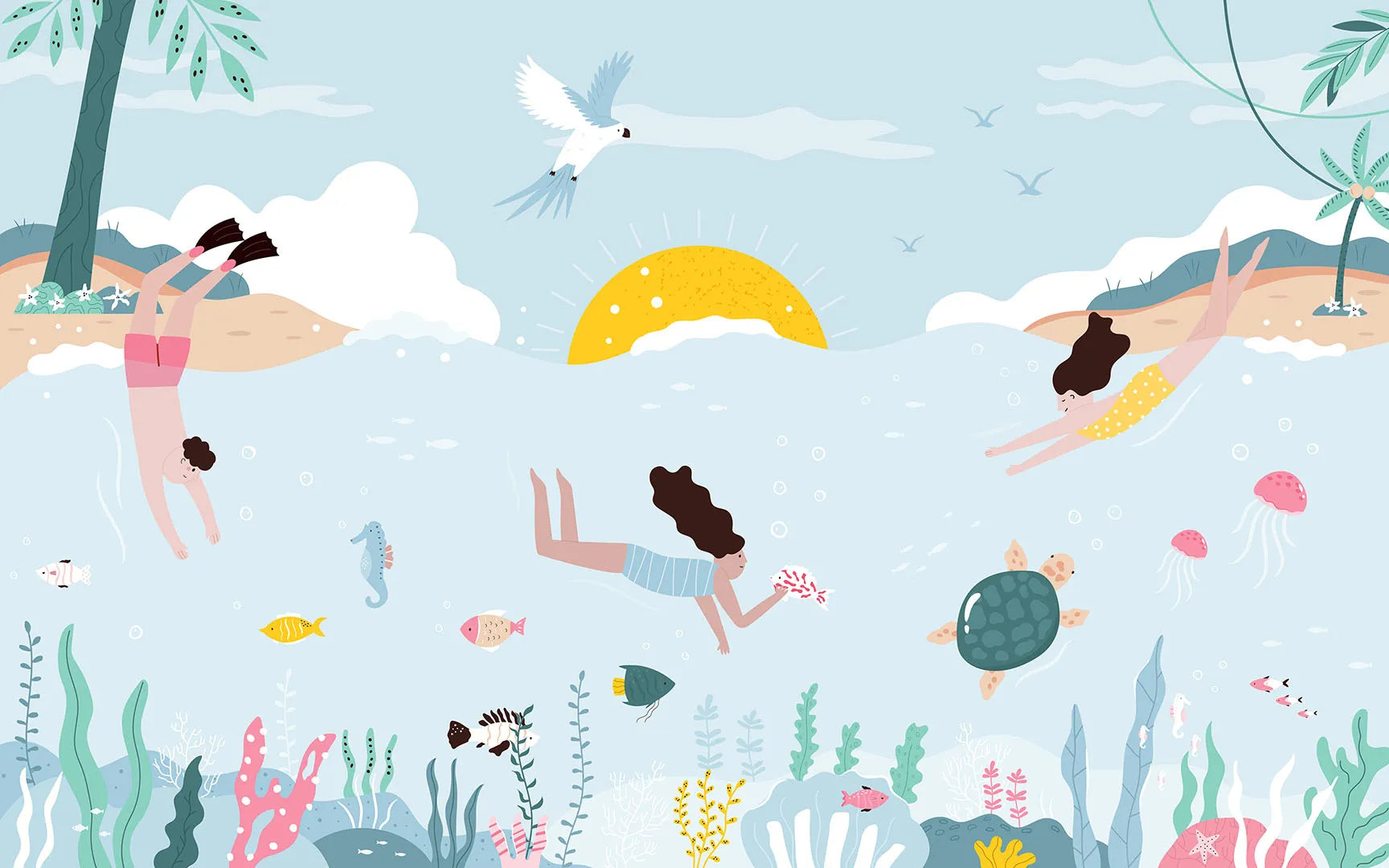 A Cheerful Place for an Endless Summer Day