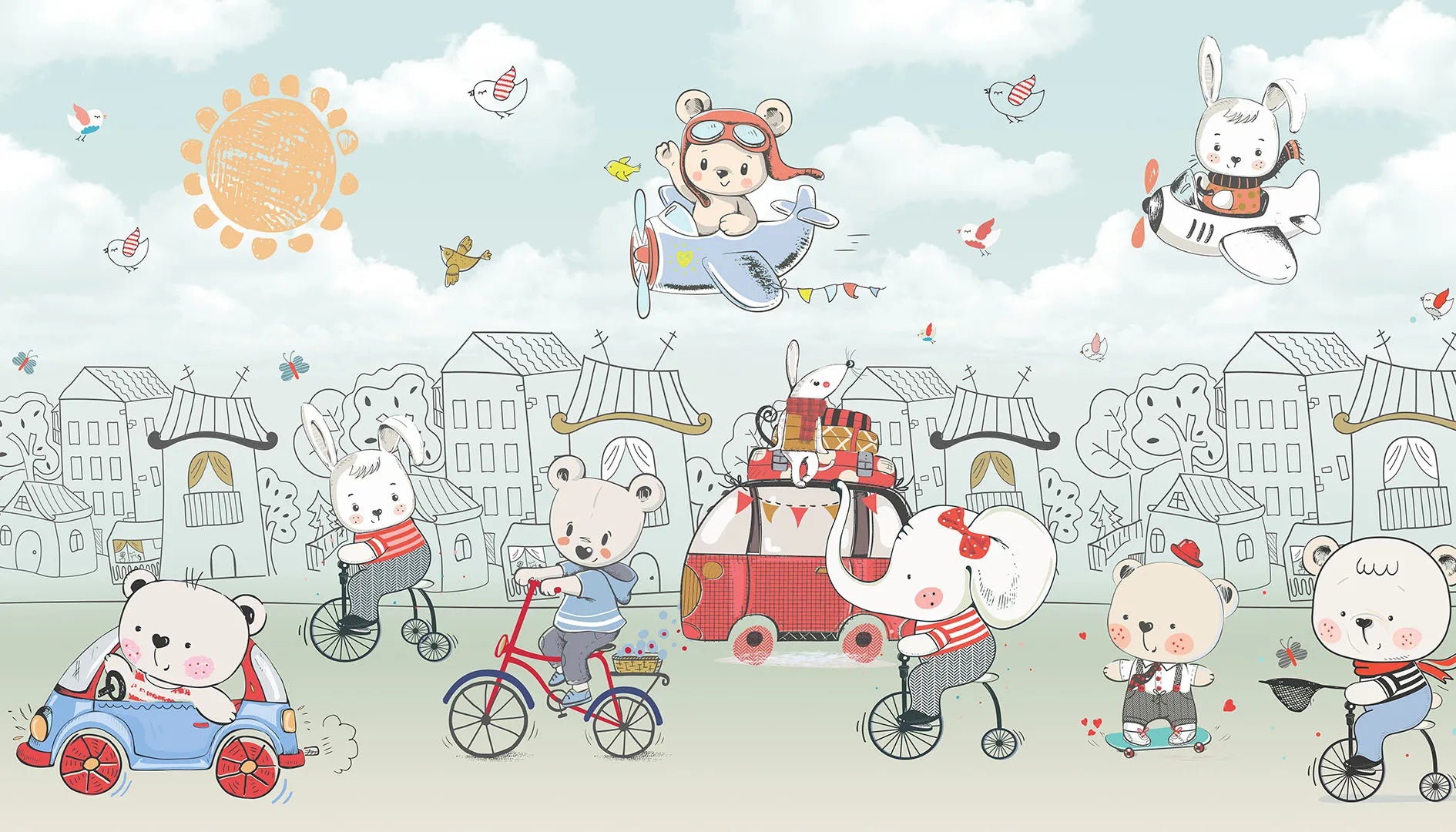 A Cheerful Place Where All the Friends are on an Adventure