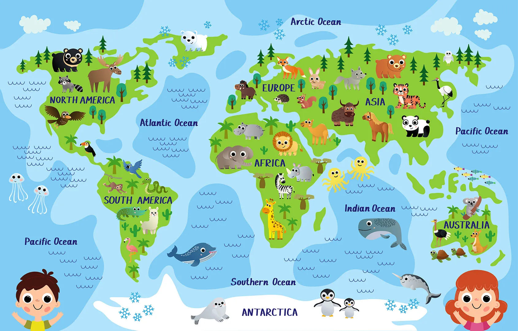 Where Every Continent is Full of Friendly Faces