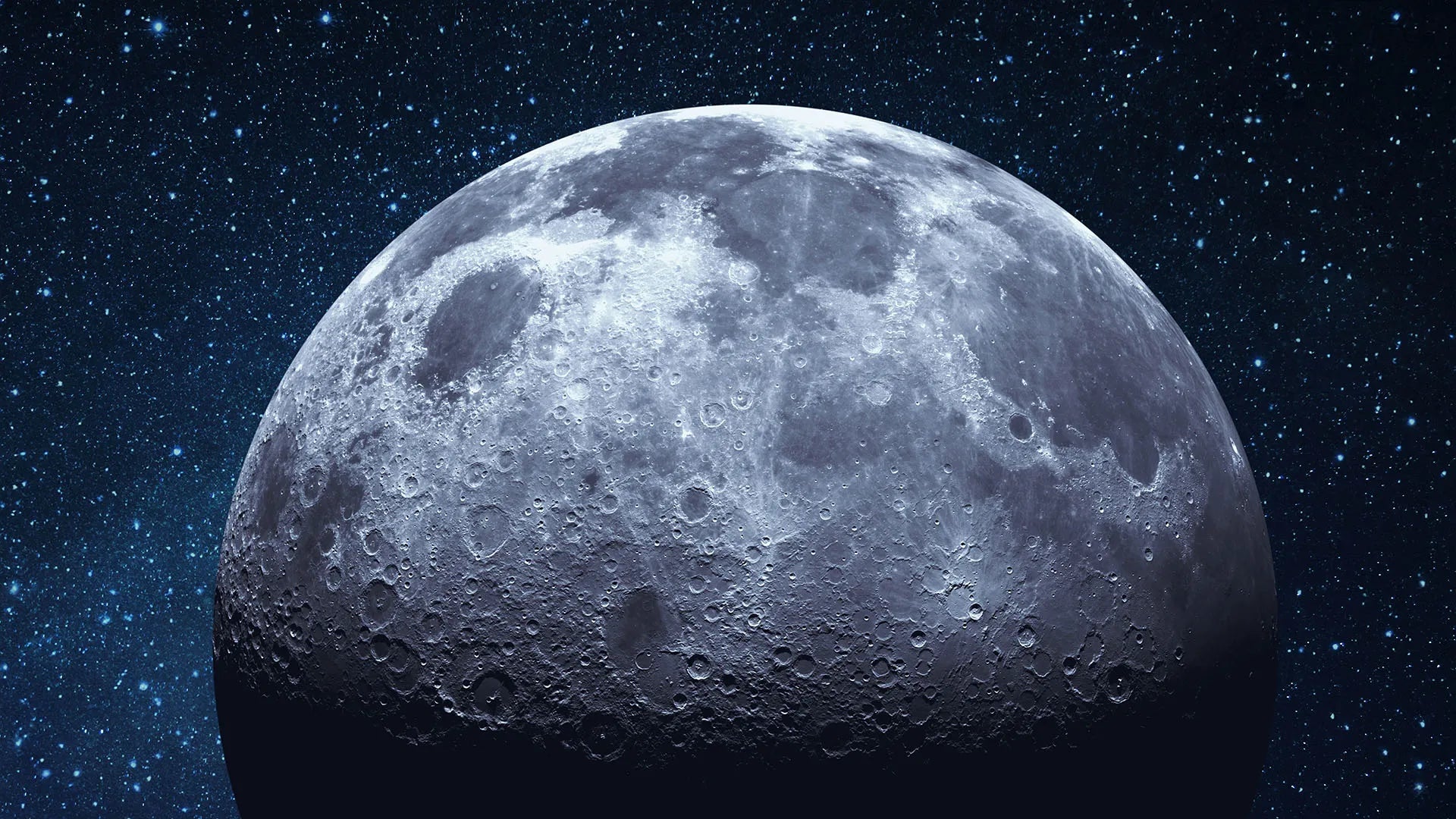 A Breathtaking, Realistic View of the Majestic Moon