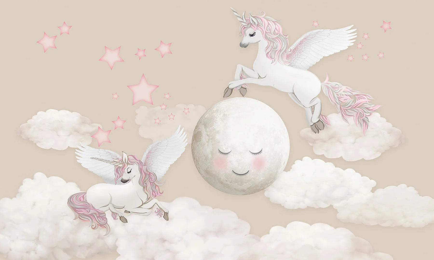 A Gentle, Dreamy Journey Through a Sky of Pink Stars