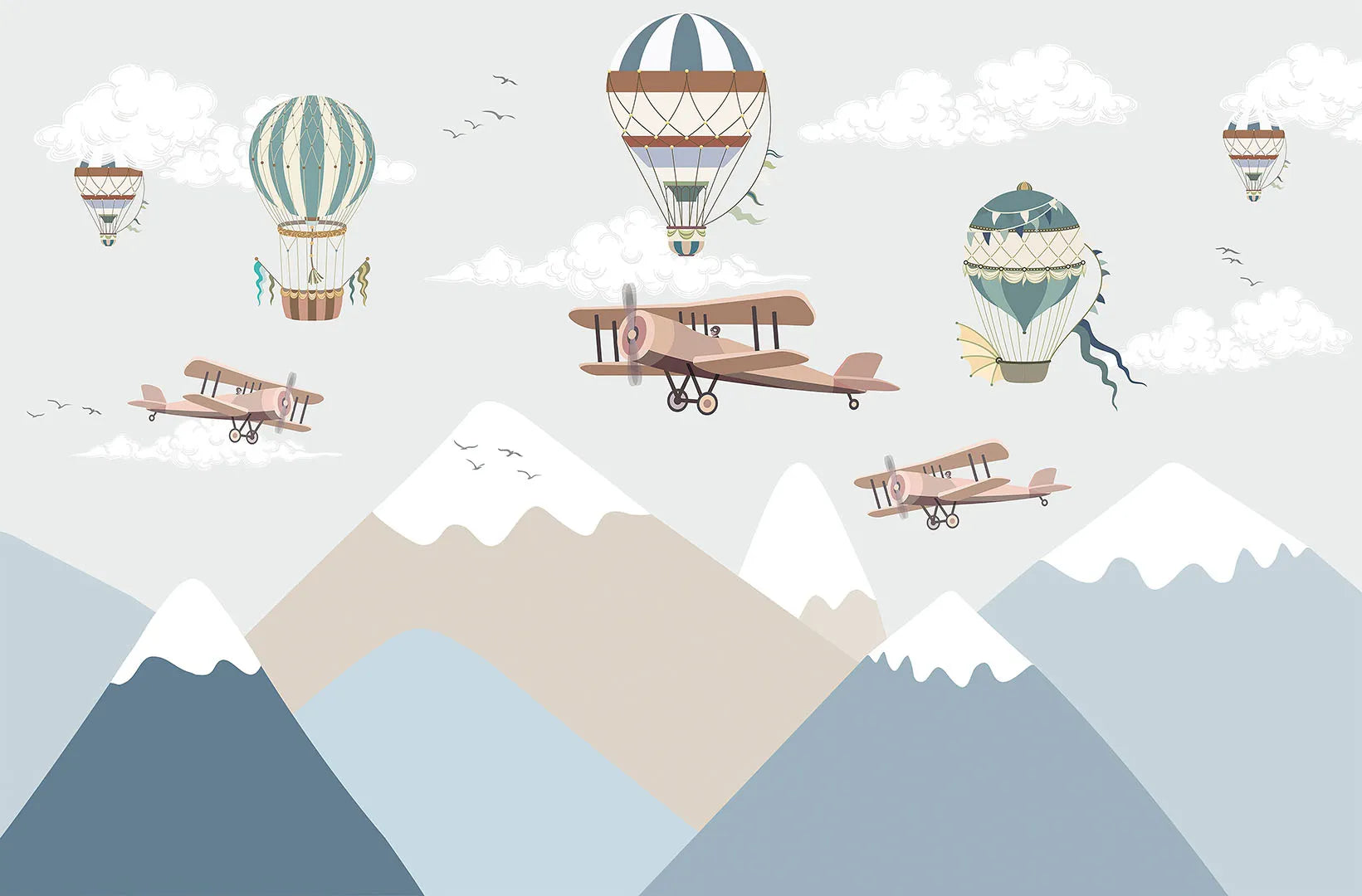 A Gentle, Stylish Journey Through a Calm, Muted Sky