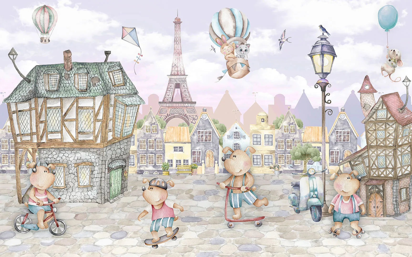 A Sweet, Storybook Adventure in a Purple Parisian Dream