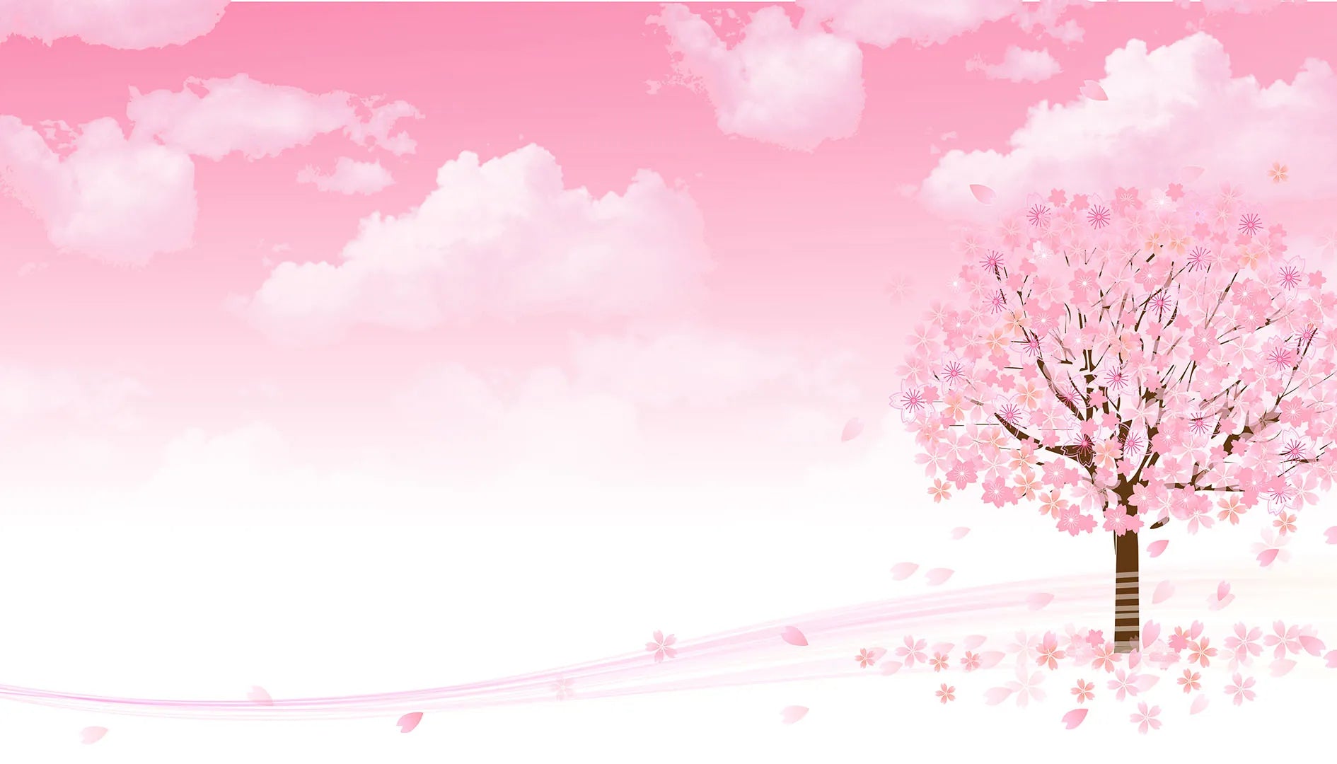 A Gentle Shower of Soft, Romantic Blossoms