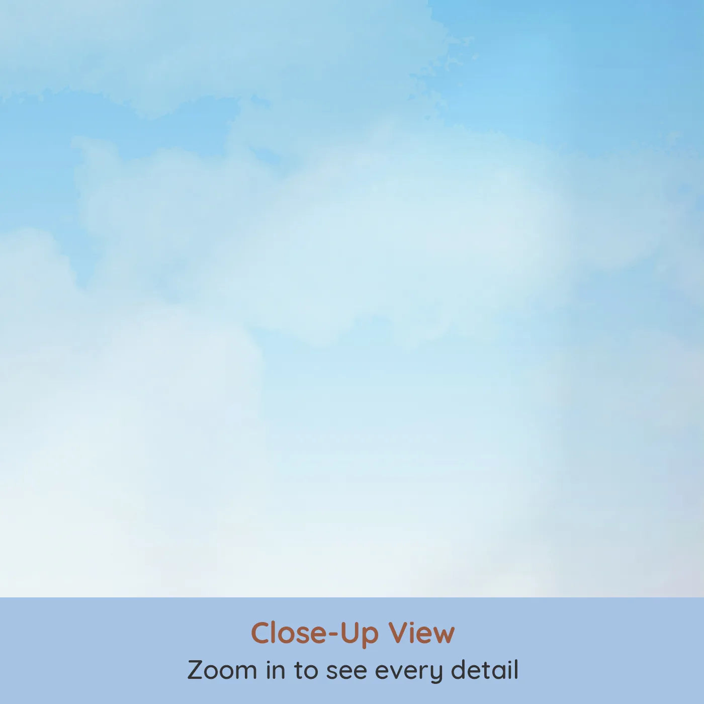 Close-up view of Whimsy Tots' Blue Cherry Blossom Wall Mural (Turn Their Room into a Dream of Falling Petals).Gender-Neutral