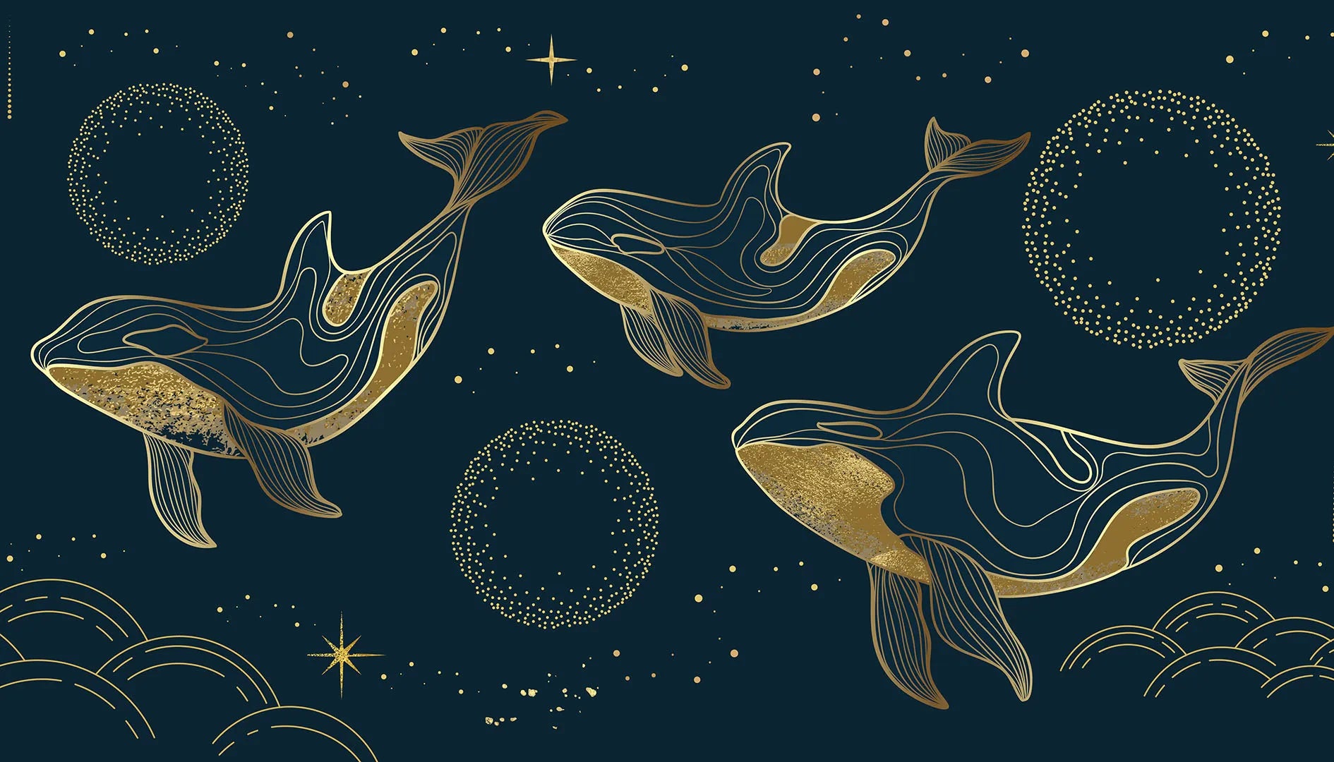 A Place Where Gentle Giants Swim in a Sea of Gold