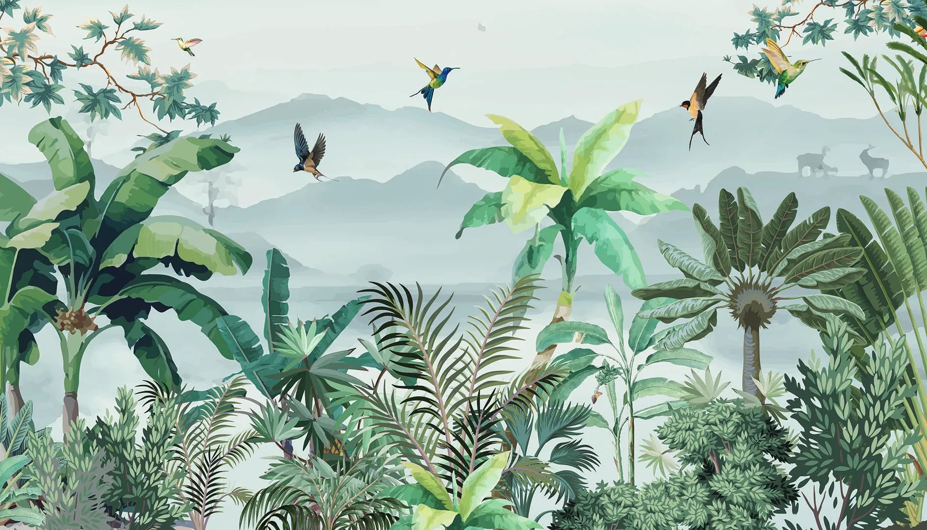 A Dreamy, Light-Filled View of a Lush Paradise