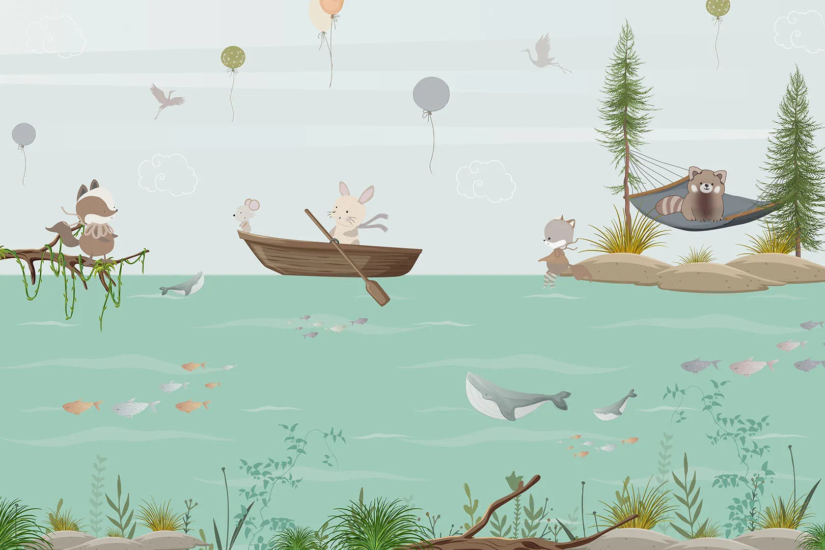 A Calm and Playful Day of Fun on the Water