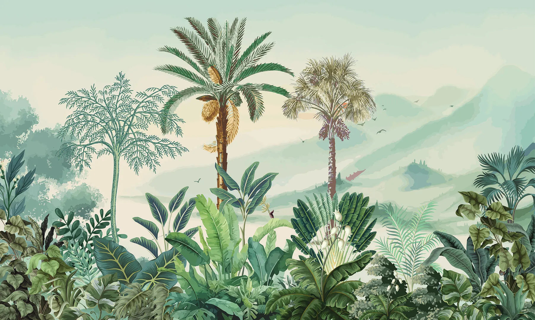 A Dreamy, Light-Filled View of a Lush Paradise