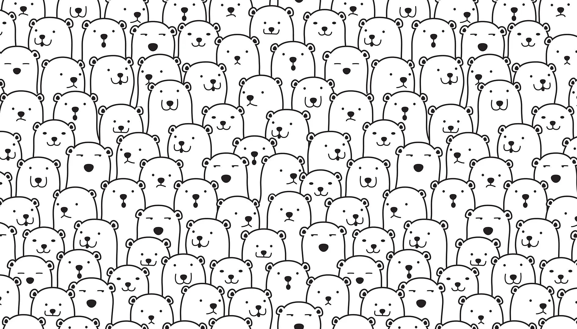 A Fun and Playful Gathering of a Thousand Polar Bears
