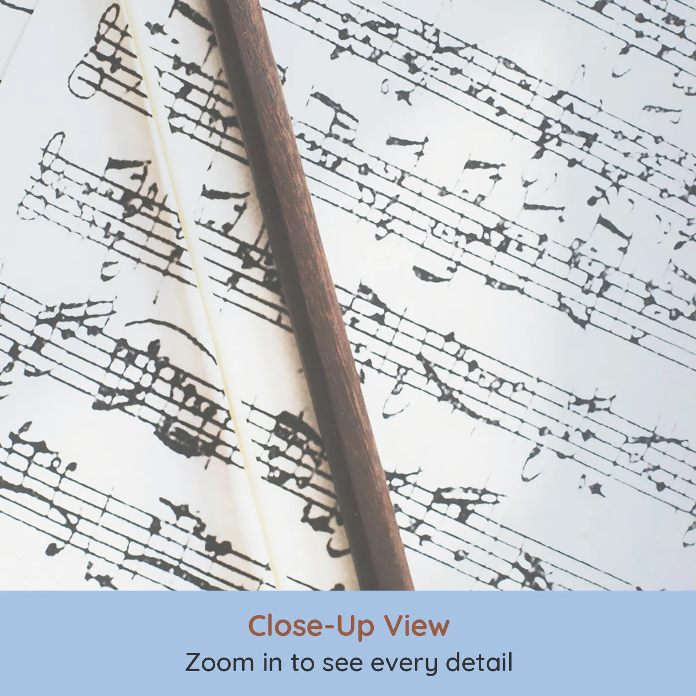 Close-up view of Whimsy Tots' Vintage Violin Wall Mural (Turn Their Room into a Classic, Musical Masterpiece).Gender-Neutral