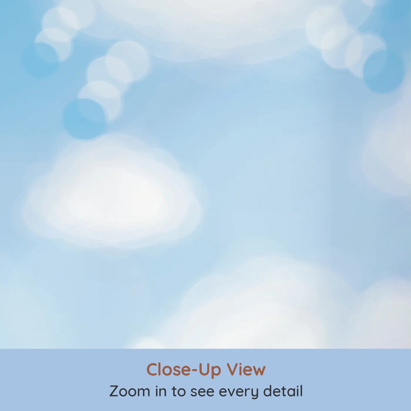 Close-up view of Whimsy Tots' Cloud Sheep Wall Mural (Turn Their Room into a Sky of Gentle, Dreamy Shapes).Gender-Neutral