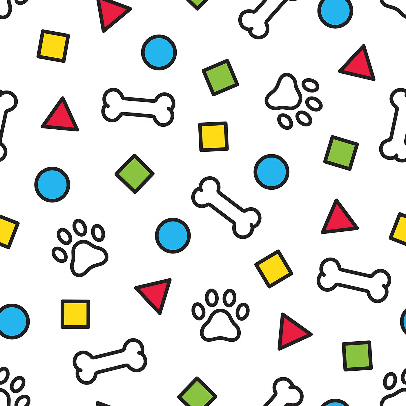 A Fun-Filled Romp of Shapes and Paws