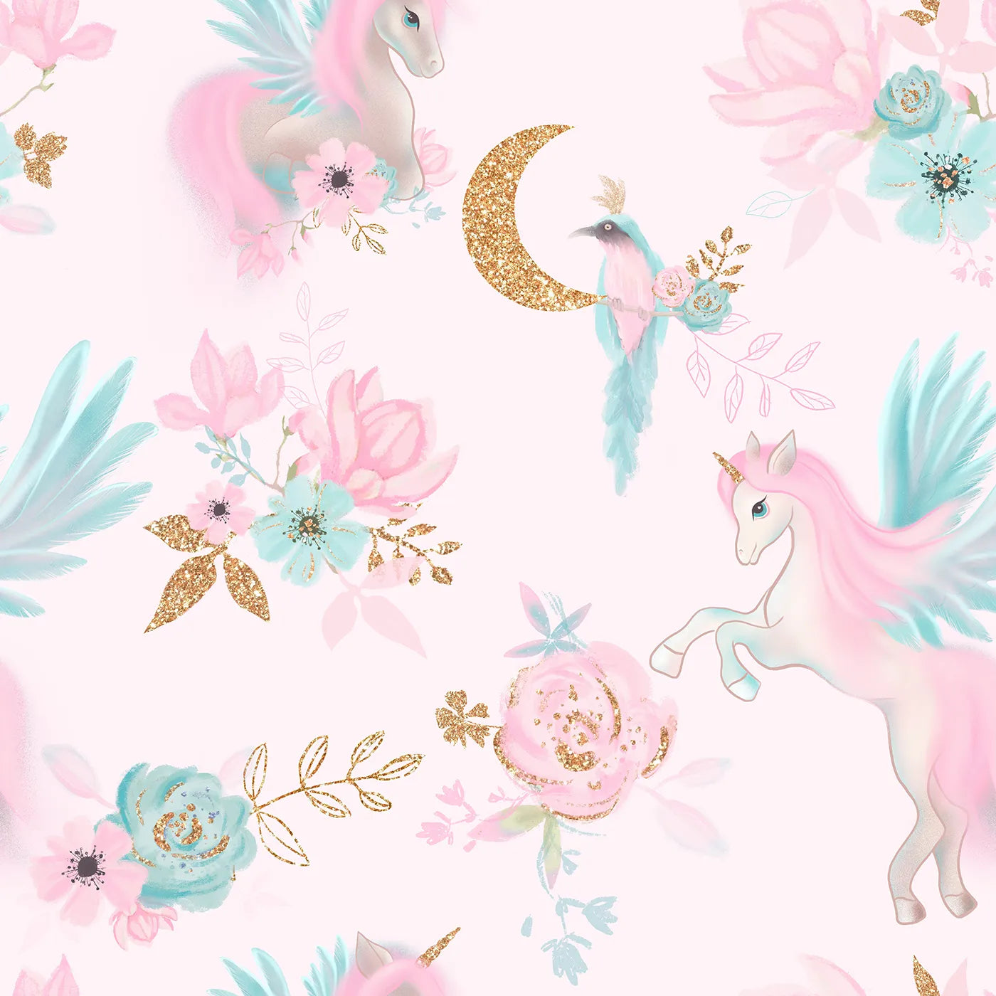 A Shimmering Dream of Wings and Petals
