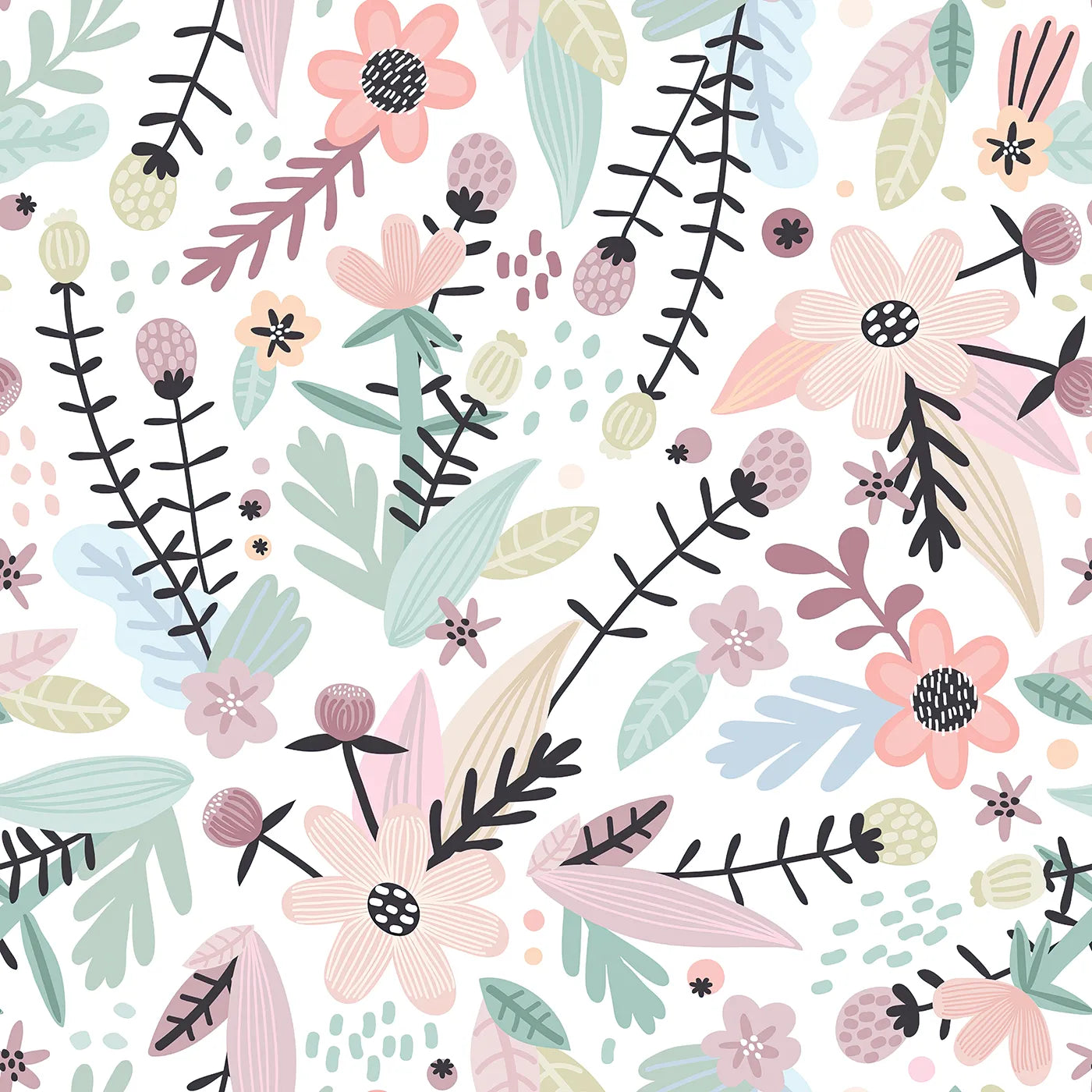 A Meadow of Modern, Dreamy Blossoms